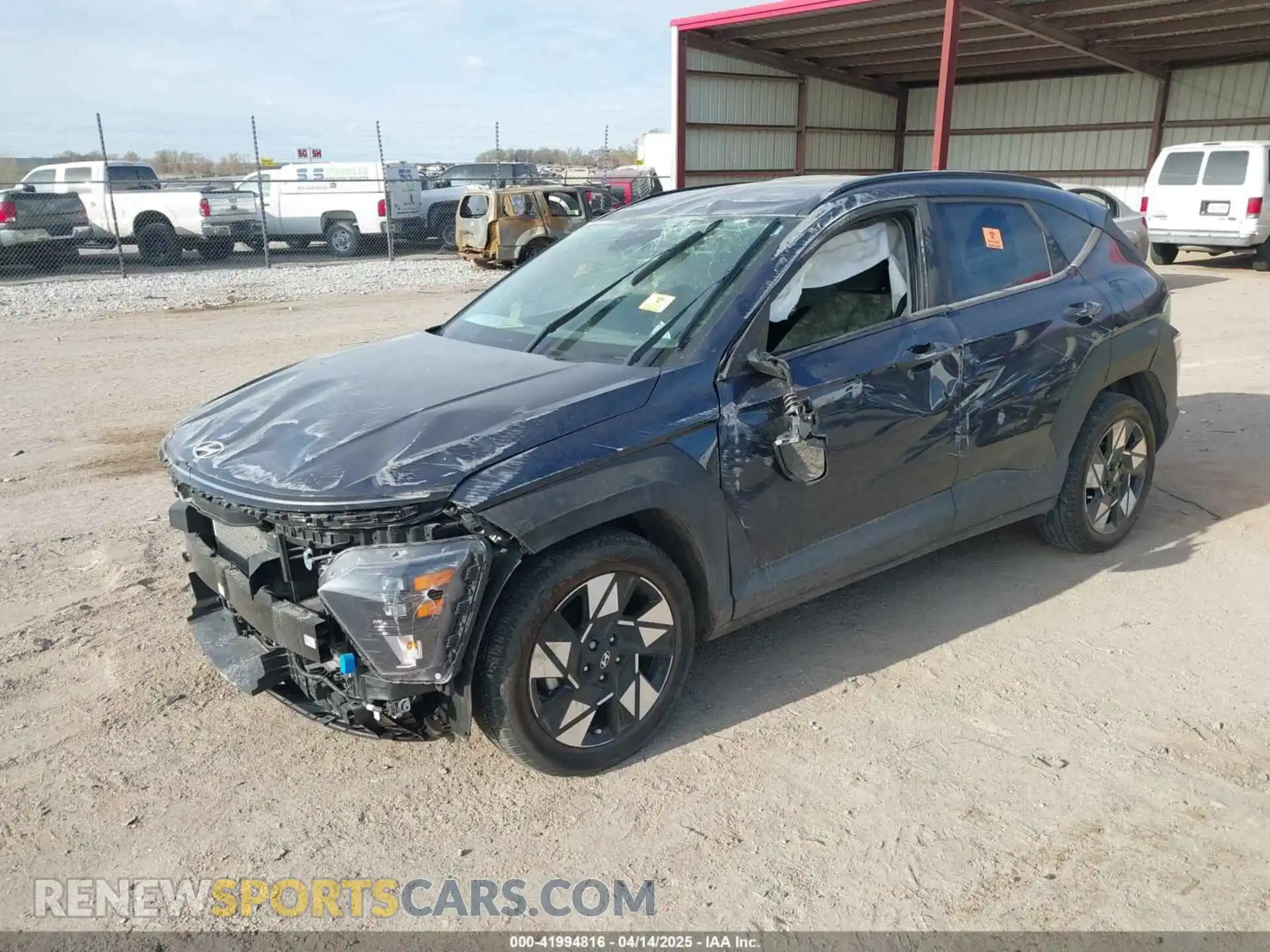 2 Photograph of a damaged car KM8HC3AB2RU074615 HYUNDAI KONA 2024
