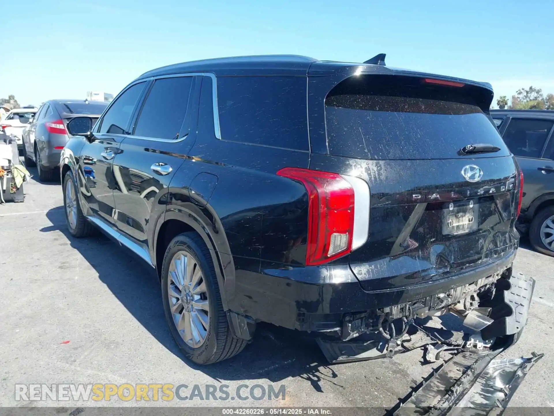3 Photograph of a damaged car KM8R54HE4LU076796 HYUNDAI PALISADE 2020