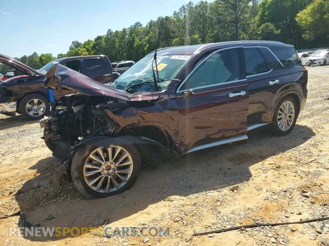 1 fotografías del automóvil dañado KM8R5DHE0LU161425 HYUNDAI PALISADE 2020