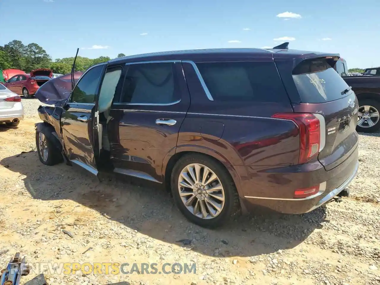 2 fotografías del automóvil dañado KM8R5DHE0LU161425 HYUNDAI PALISADE 2020