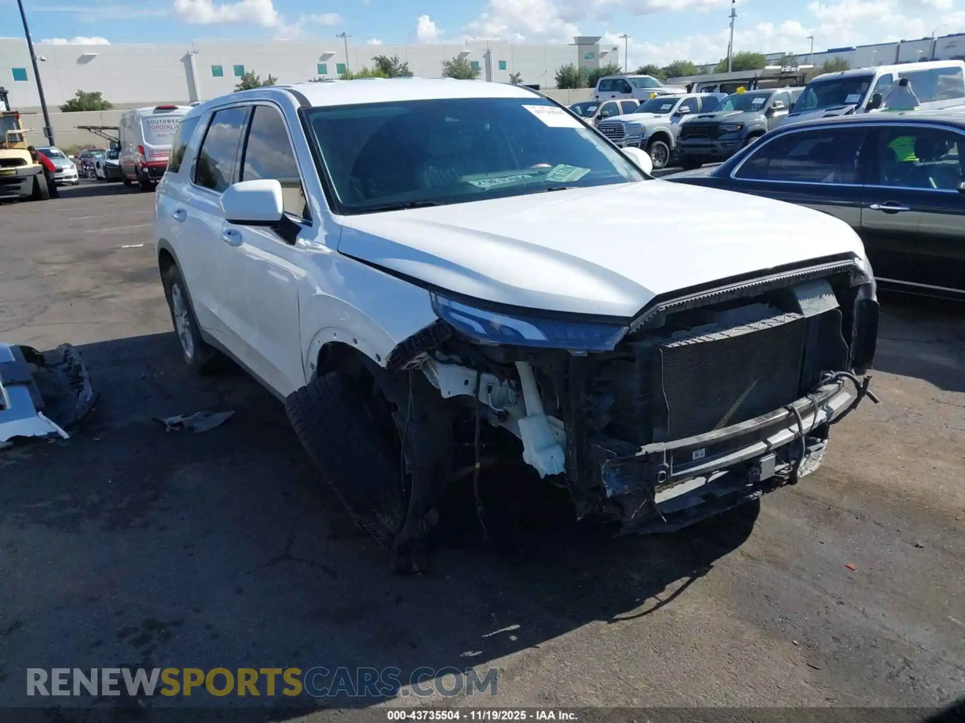 1 Photograph of a damaged car KM8R14HE4MU209831 HYUNDAI PALISADE 2021