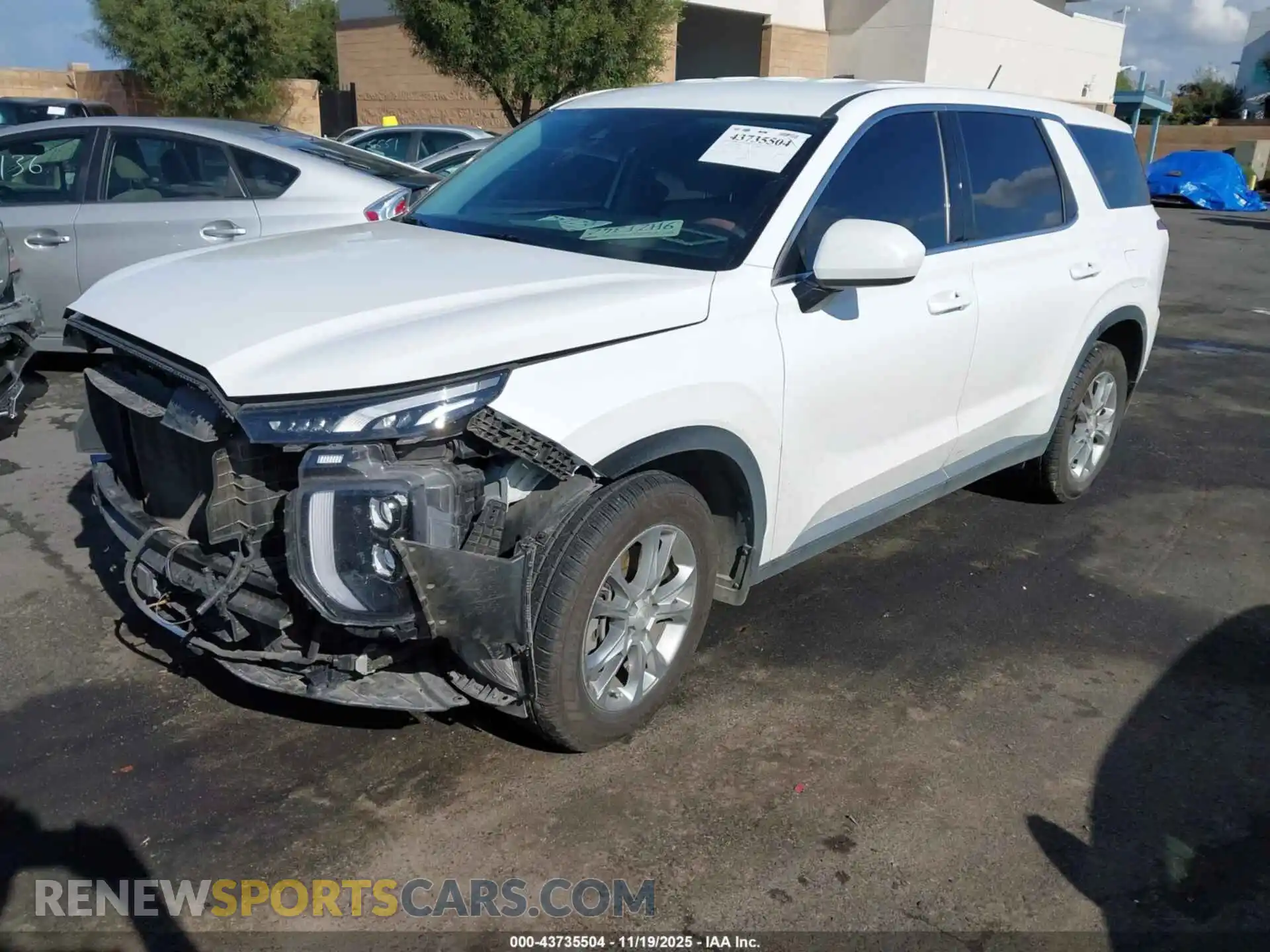 2 Photograph of a damaged car KM8R14HE4MU209831 HYUNDAI PALISADE 2021