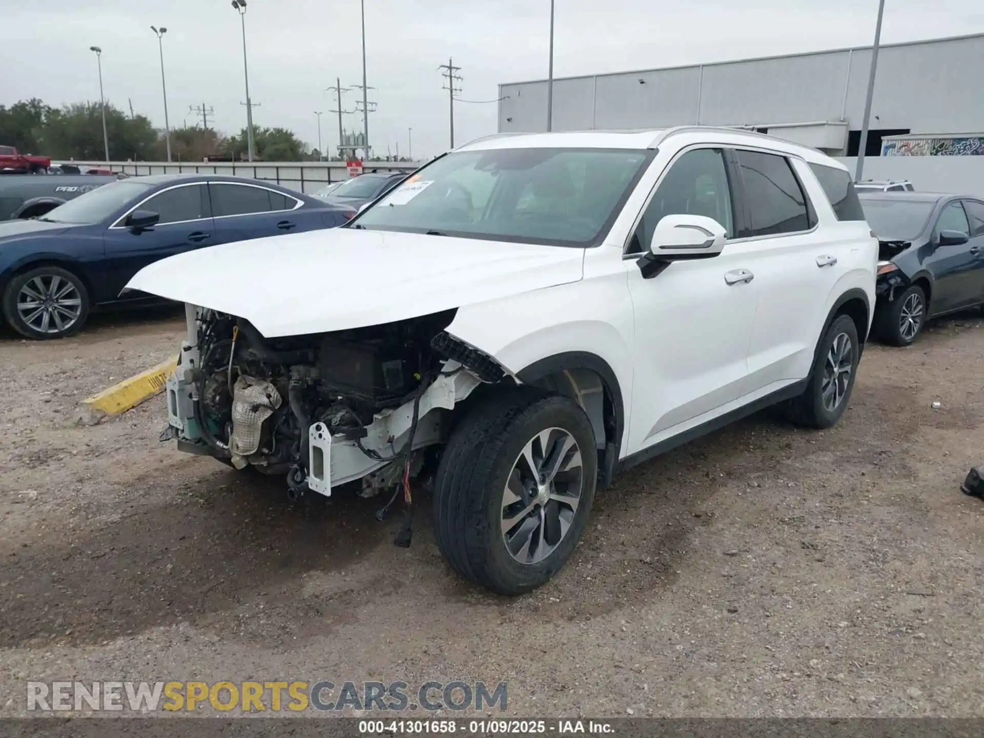 2 Photograph of a damaged car KM8R24HE1MU281373 HYUNDAI PALISADE 2021