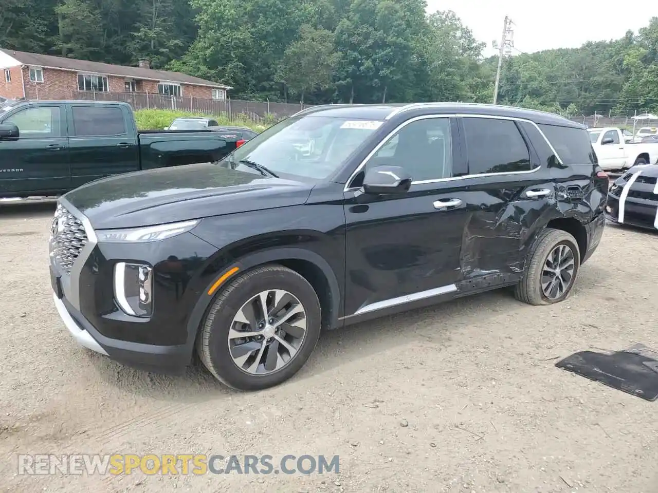1 Photograph of a damaged car KM8R24HEXMU297412 HYUNDAI PALISADE 2021