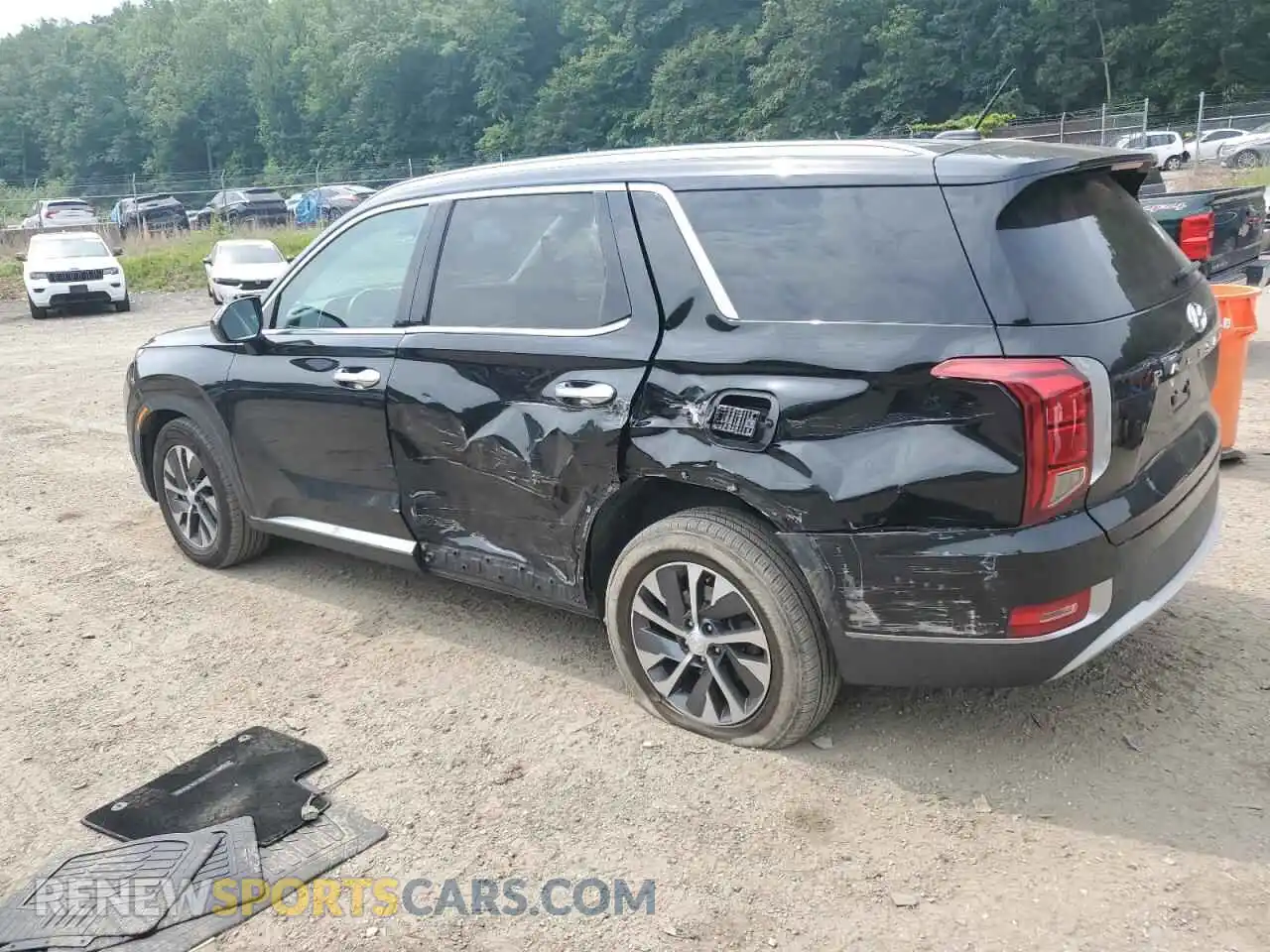 2 Photograph of a damaged car KM8R24HEXMU297412 HYUNDAI PALISADE 2021