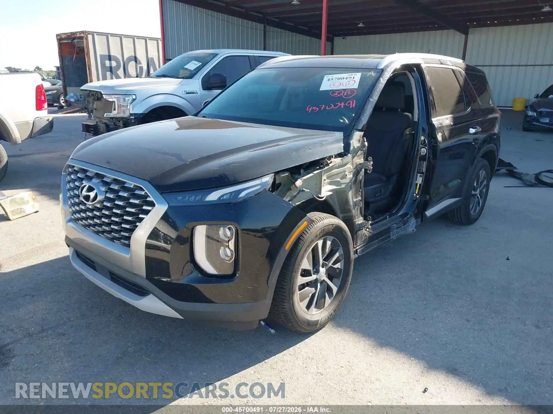 2 fotografías del automóvil dañado KM8R24HEXMU297426 HYUNDAI PALISADE 2021