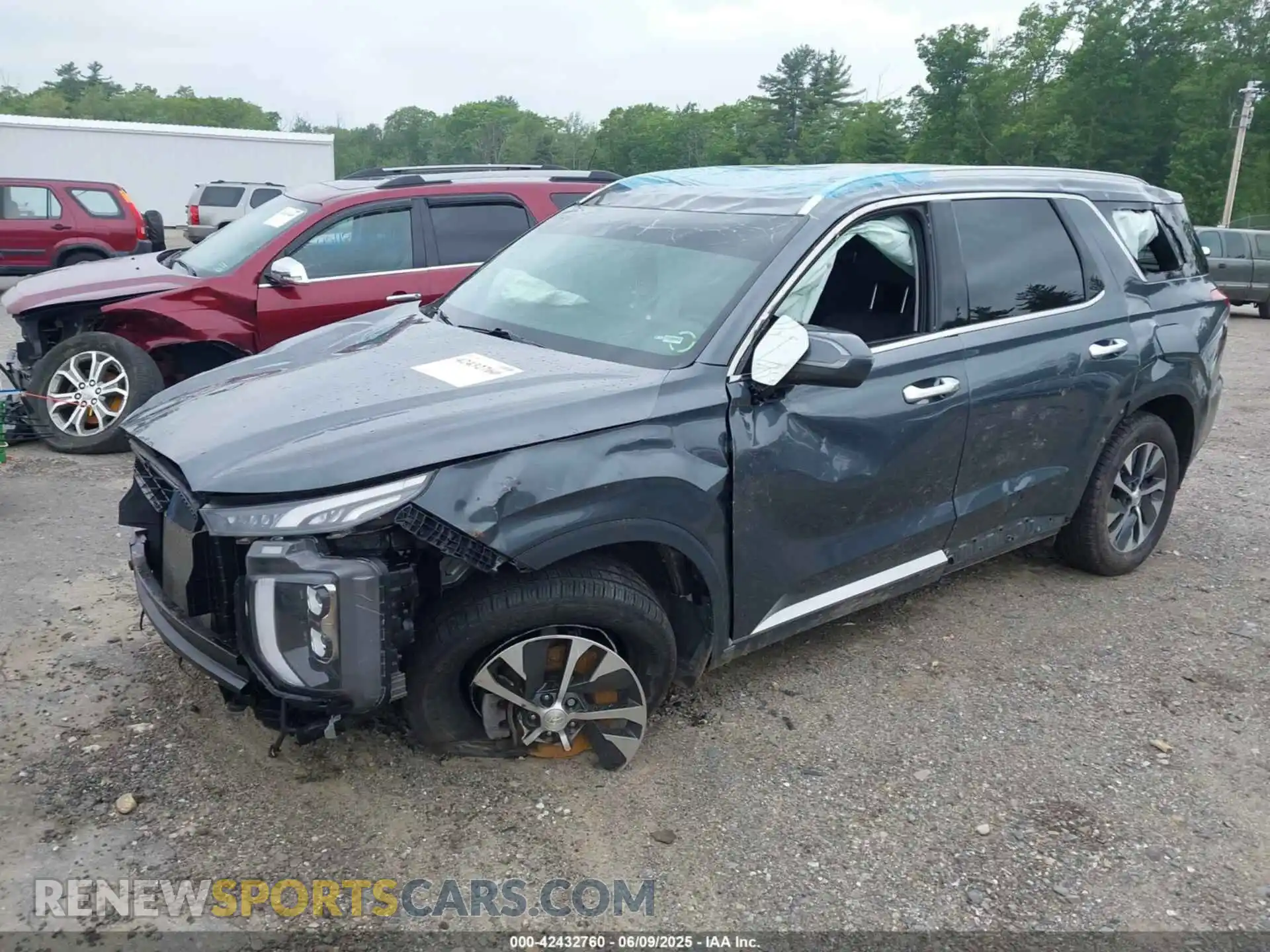 2 fotografías del automóvil dañado KM8R2DHE0MU330045 HYUNDAI PALISADE 2021