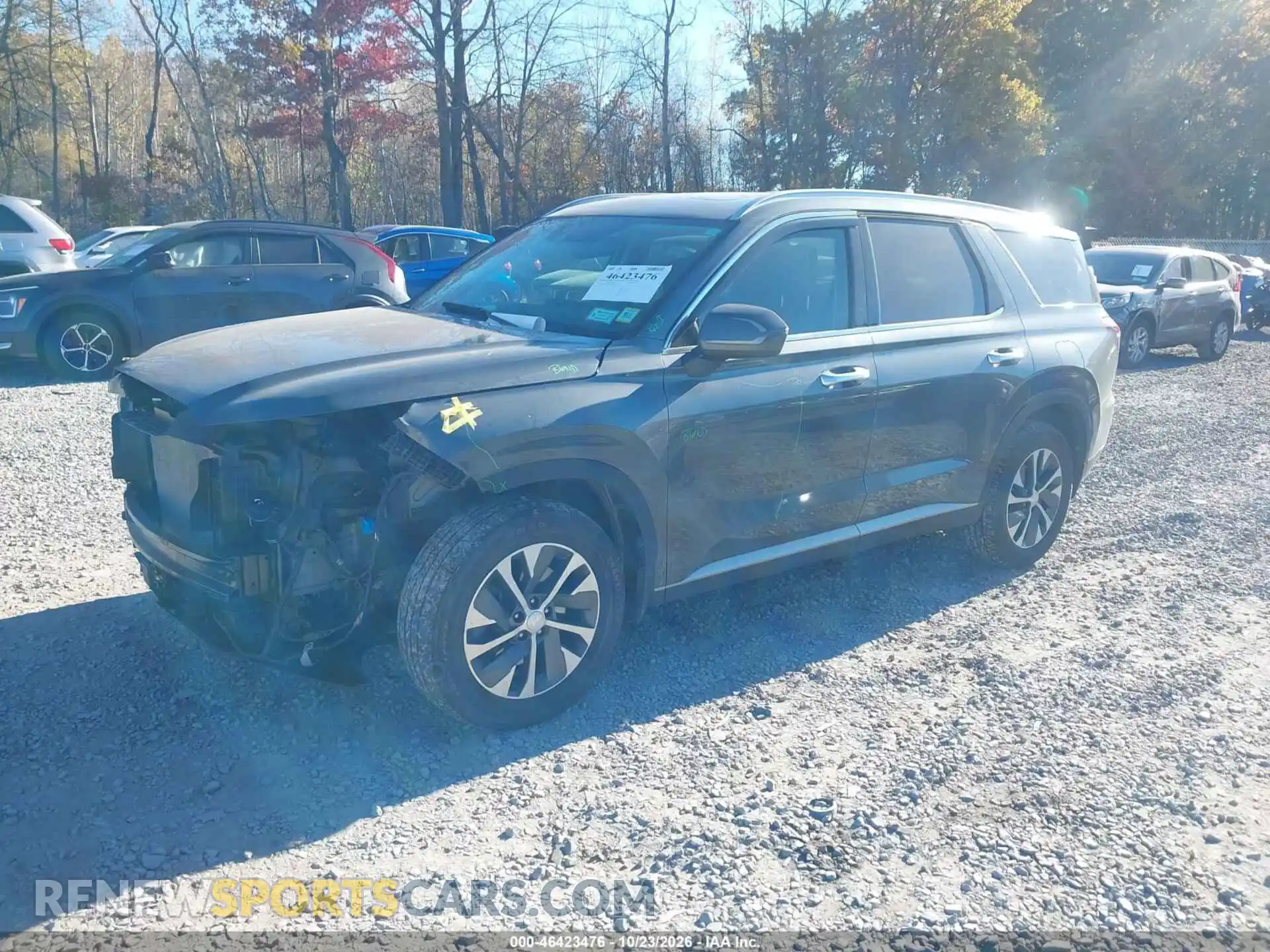 2 Photograph of a damaged car KM8R2DHE2MU284587 HYUNDAI PALISADE 2021