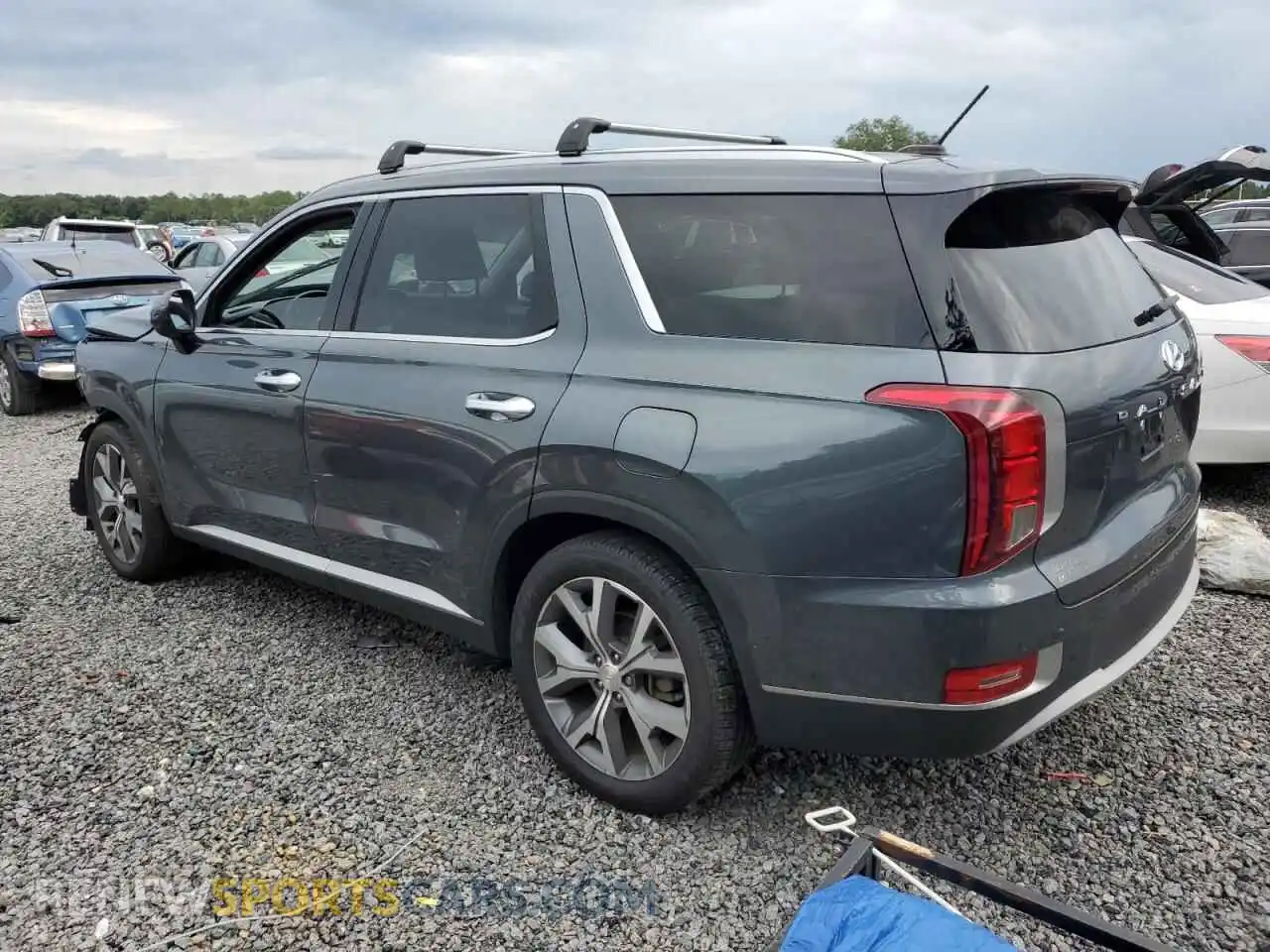 2 Photograph of a damaged car KM8R34HE8MU299527 HYUNDAI PALISADE 2021
