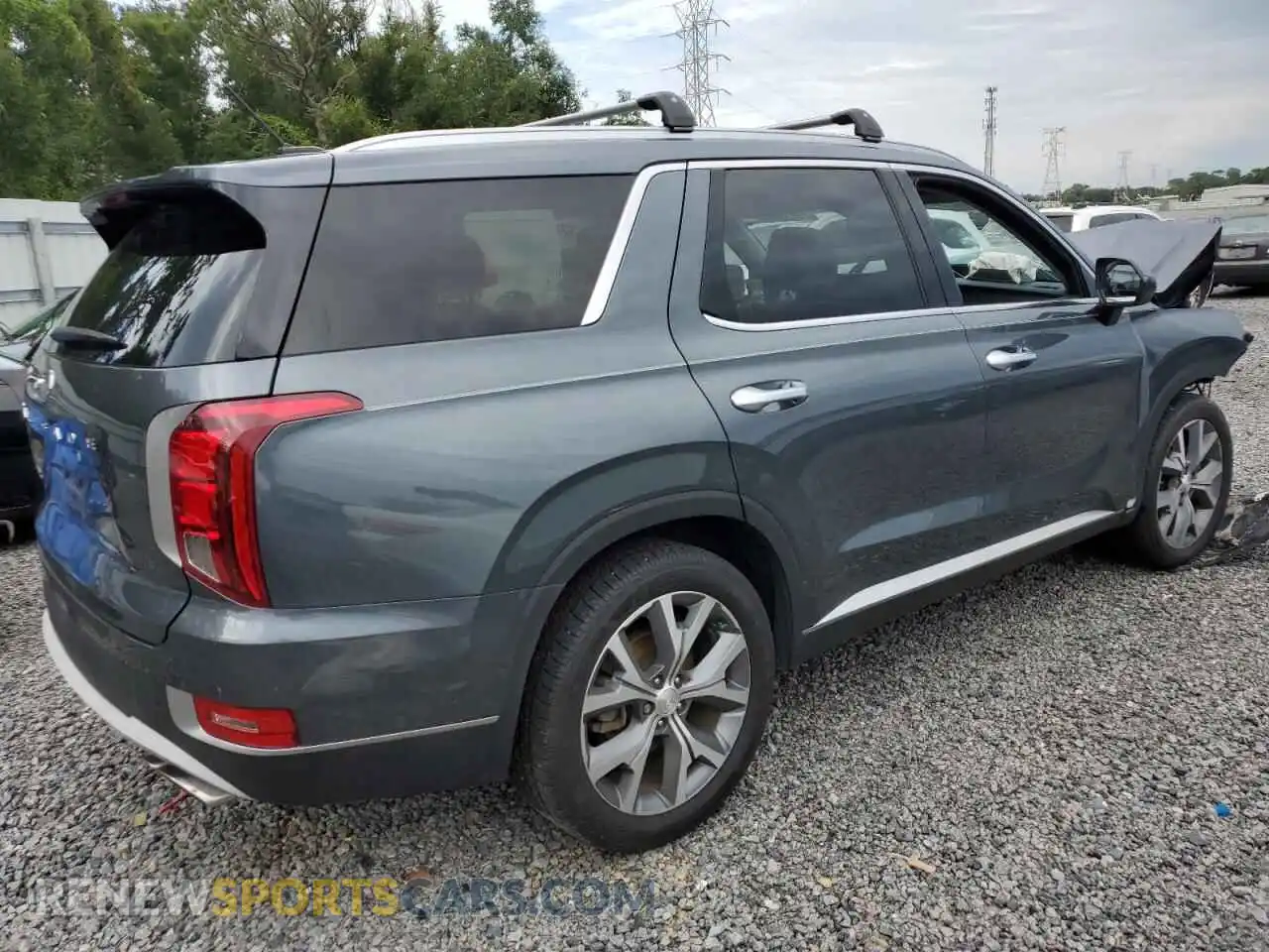 3 Photograph of a damaged car KM8R34HE8MU299527 HYUNDAI PALISADE 2021