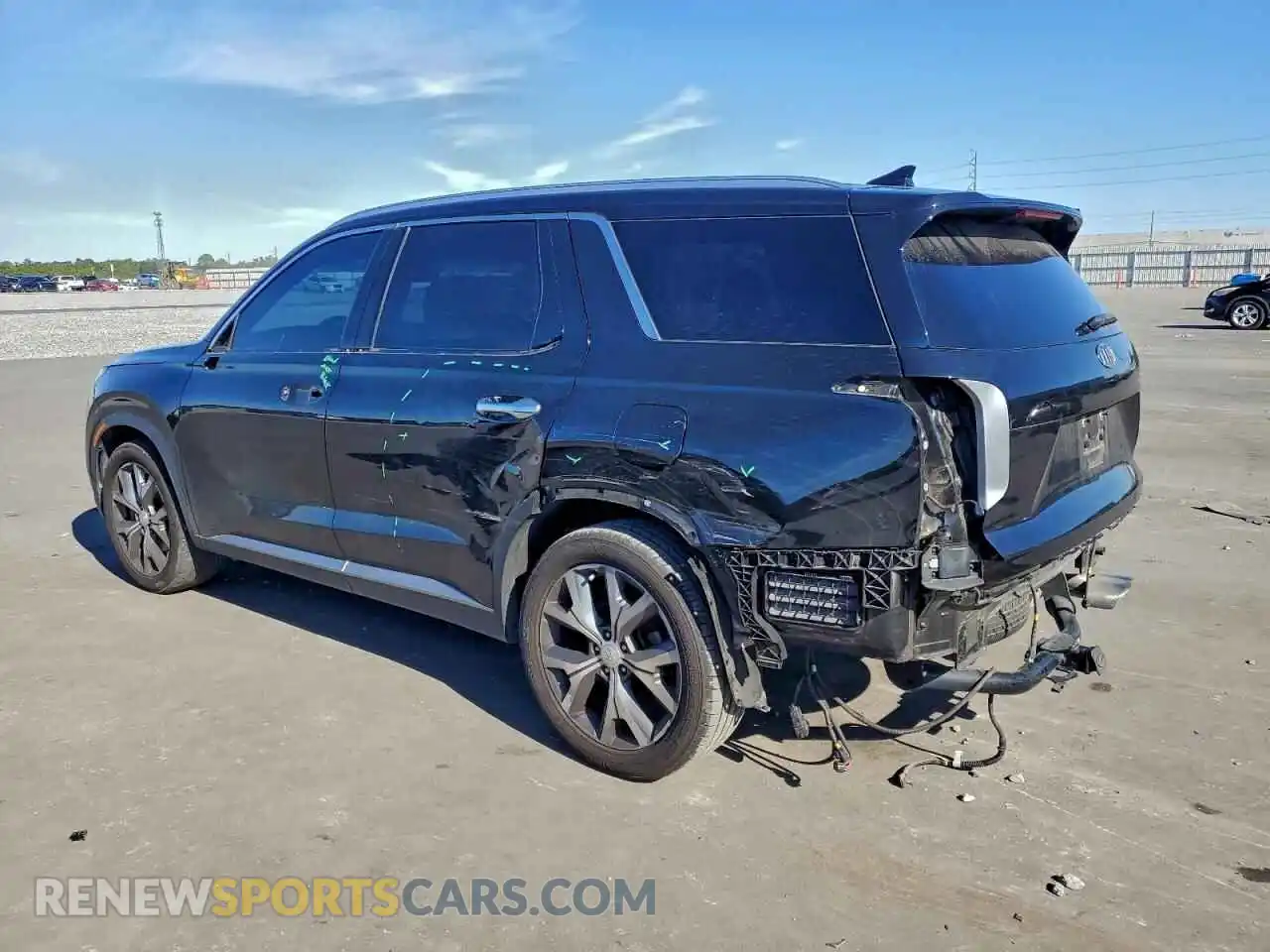 2 Photograph of a damaged car KM8R44HE0MU232109 HYUNDAI PALISADE 2021