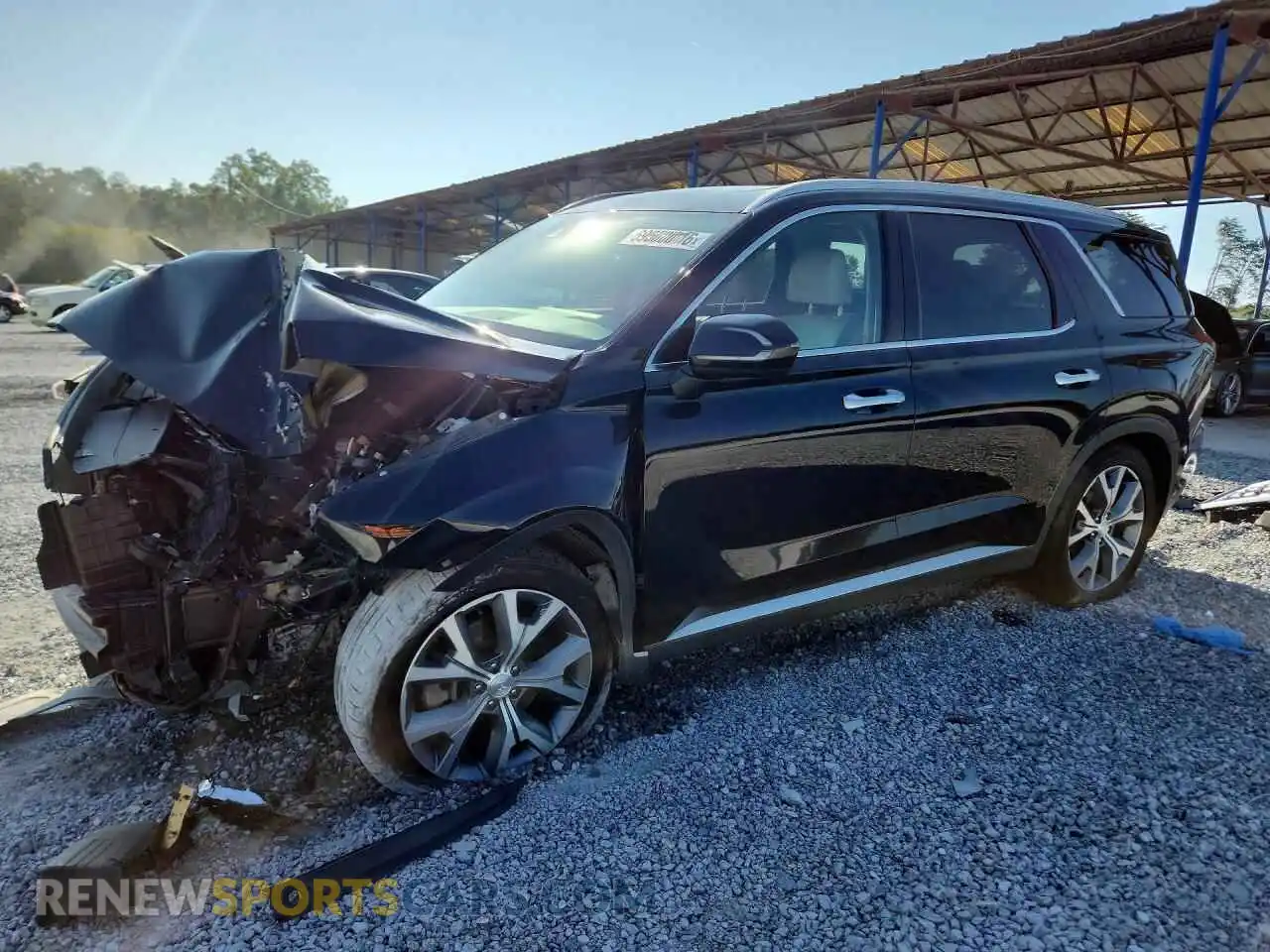 1 Photograph of a damaged car KM8R44HE4MU200585 HYUNDAI PALISADE 2021