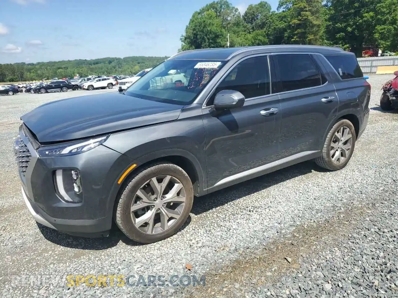 1 Photograph of a damaged car KM8R44HE4MU238804 HYUNDAI PALISADE 2021