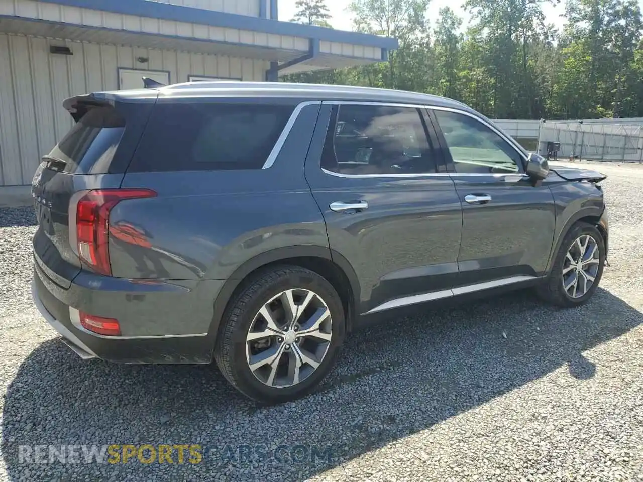3 Photograph of a damaged car KM8R44HE4MU238804 HYUNDAI PALISADE 2021