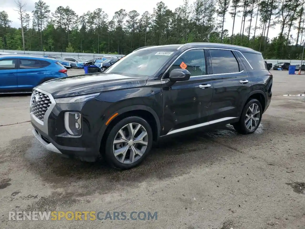 1 Photograph of a damaged car KM8R44HE4MU255845 HYUNDAI PALISADE 2021