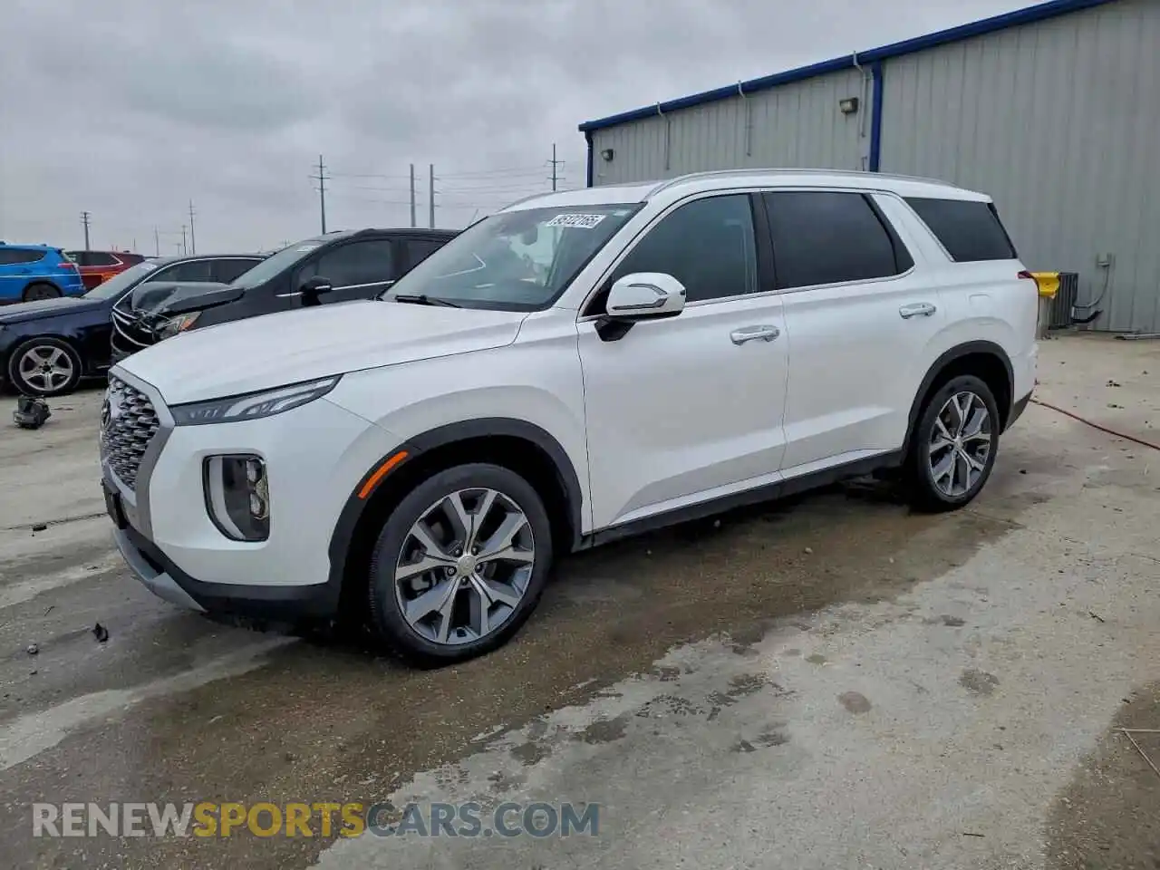 1 Photograph of a damaged car KM8R44HE4MU306387 HYUNDAI PALISADE 2021