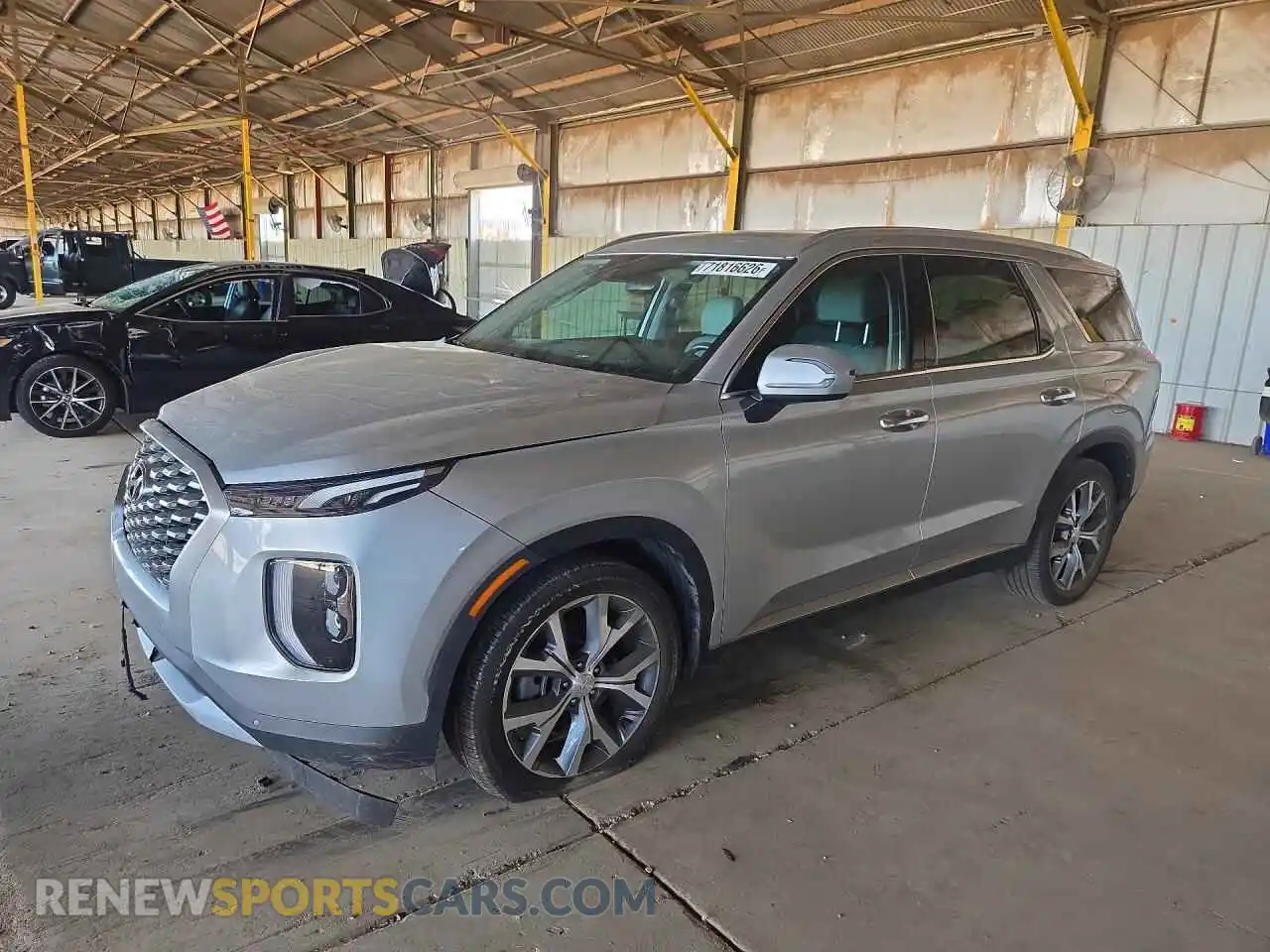 1 Photograph of a damaged car KM8R44HE7MU293103 HYUNDAI PALISADE 2021