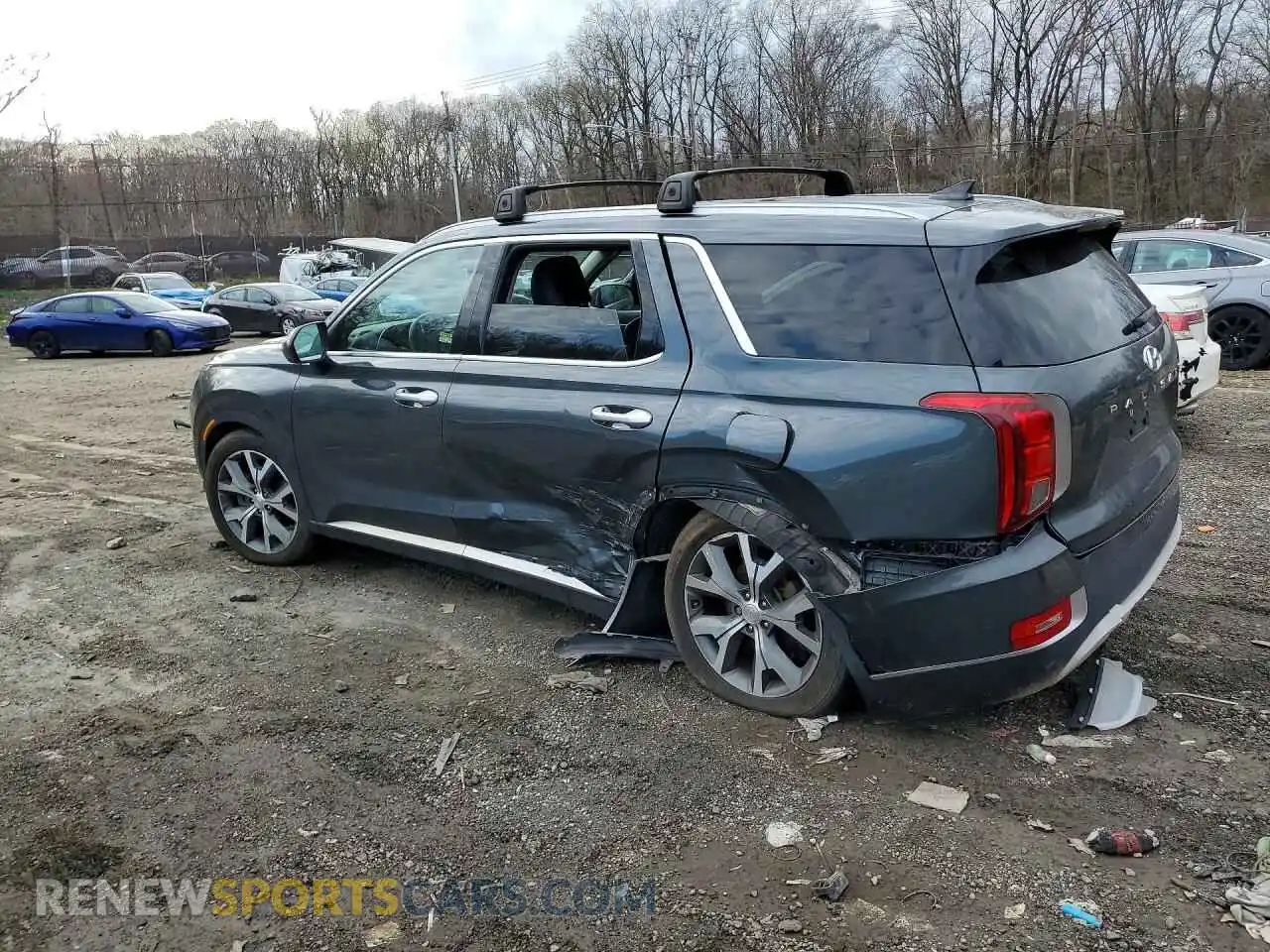2 Photograph of a damaged car KM8R44HE8MU224064 HYUNDAI PALISADE 2021