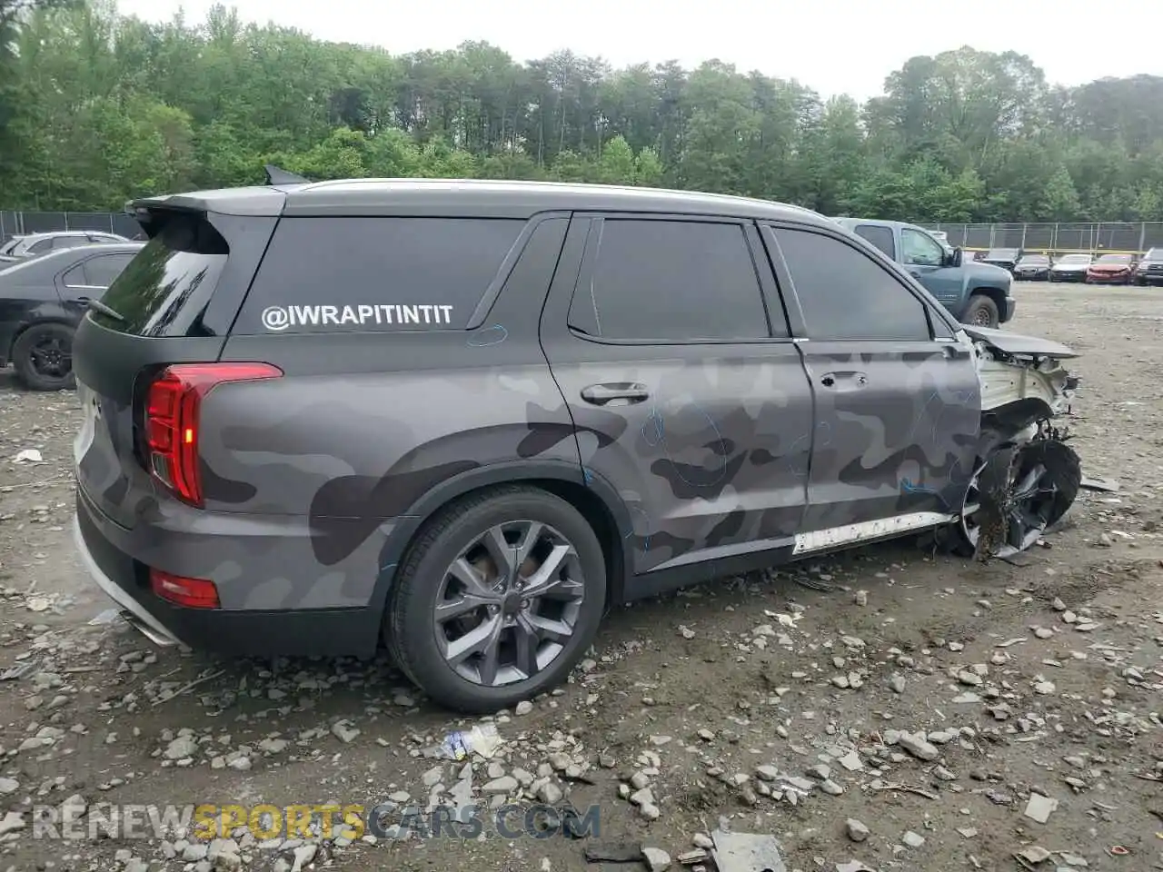 3 Photograph of a damaged car KM8R4DHE2MU264253 HYUNDAI PALISADE 2021