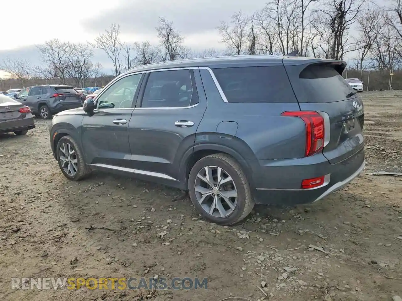 2 Photograph of a damaged car KM8R4DHE4MU252539 HYUNDAI PALISADE 2021