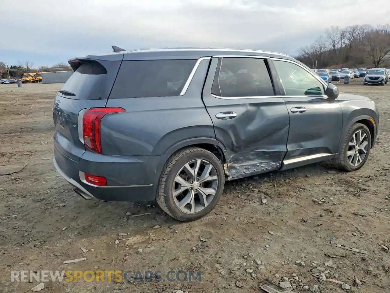 3 Photograph of a damaged car KM8R4DHE4MU252539 HYUNDAI PALISADE 2021