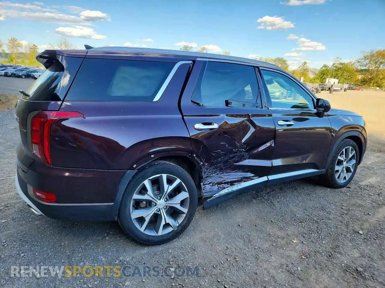 3 fotografías del automóvil dañado KM8R4DHE5MU254753 HYUNDAI PALISADE 2021