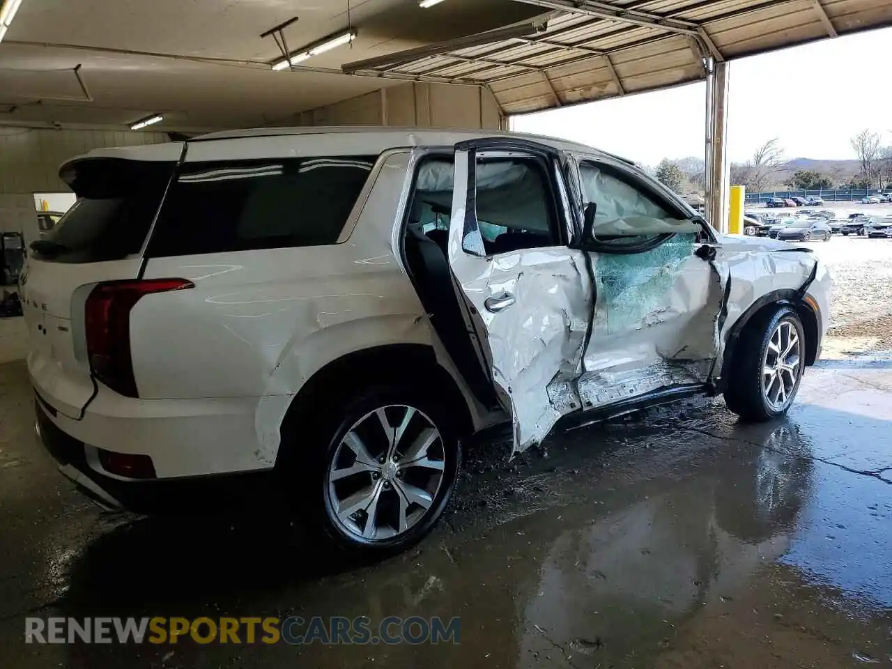 3 Фотография поврежденного автомобиля KM8R4DHE5MU299076 HYUNDAI PALISADE 2021