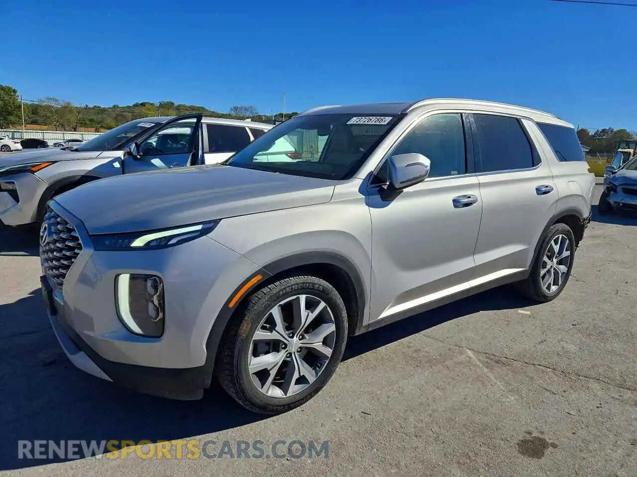 1 Photograph of a damaged car KM8R4DHE5MU299577 HYUNDAI PALISADE 2021