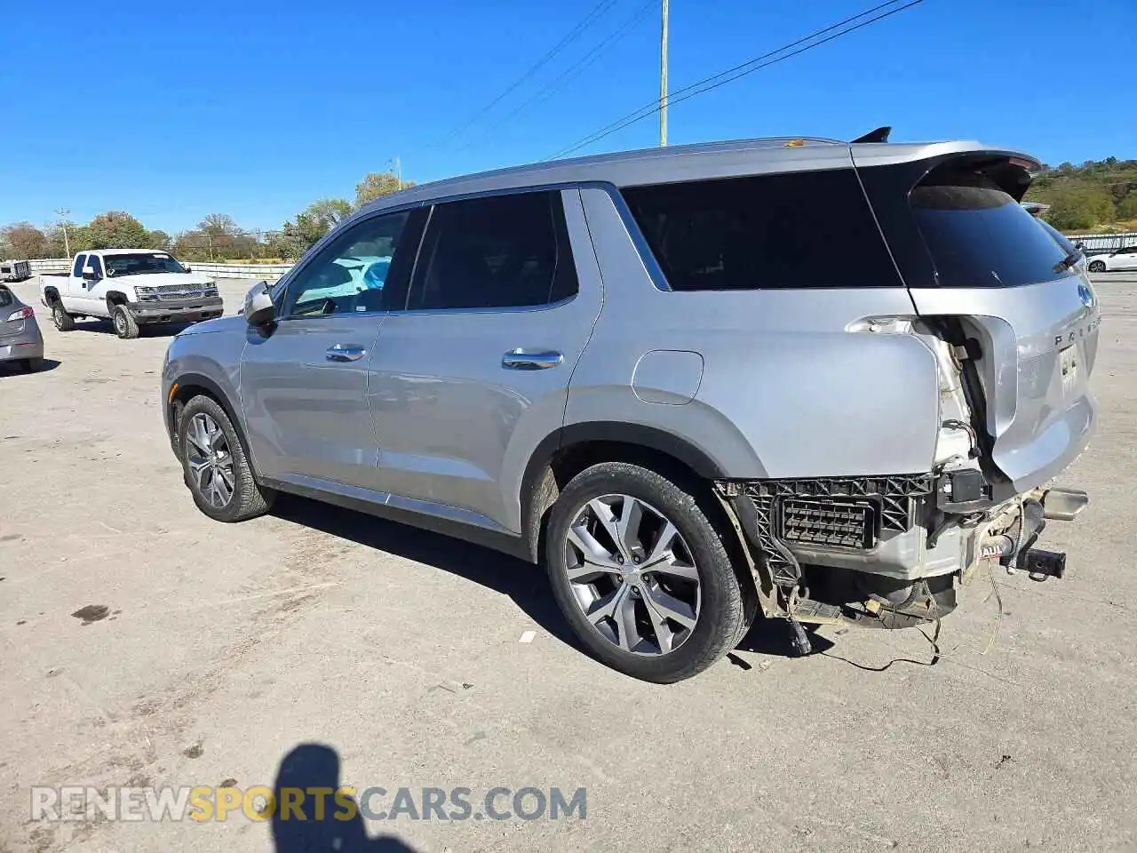 2 Photograph of a damaged car KM8R4DHE5MU299577 HYUNDAI PALISADE 2021
