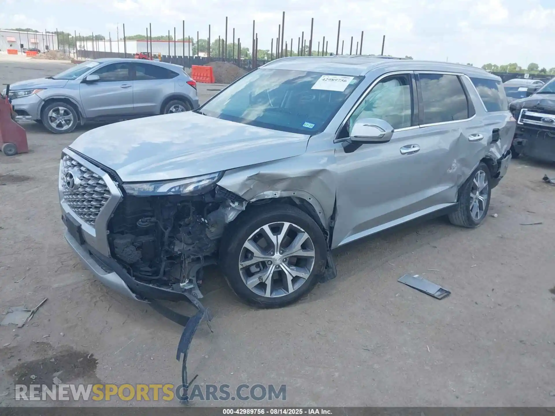 2 Photograph of a damaged car KM8R4DHEXMU281494 HYUNDAI PALISADE 2021