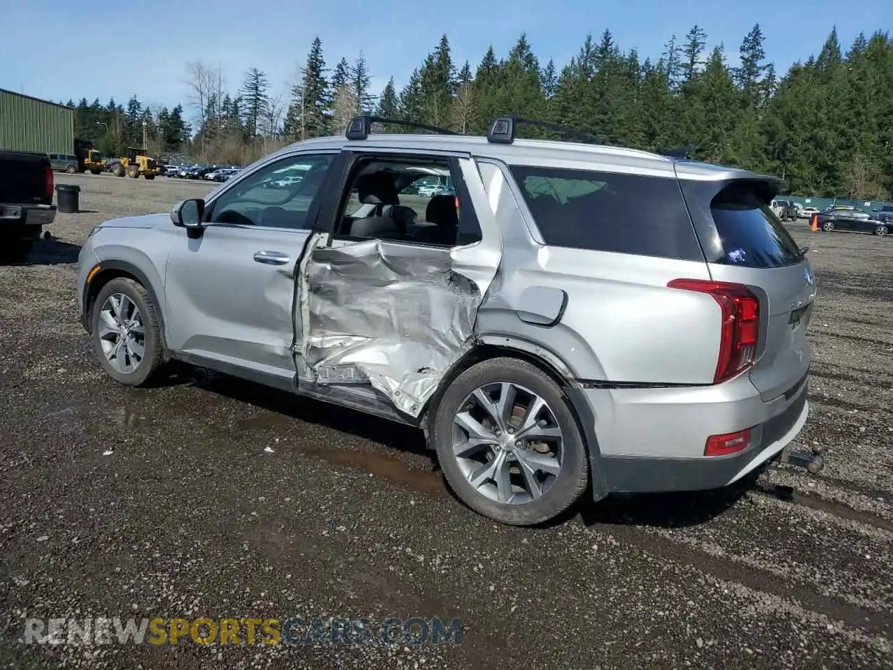 2 Photograph of a damaged car KM8R4DHEXMU309584 HYUNDAI PALISADE 2021