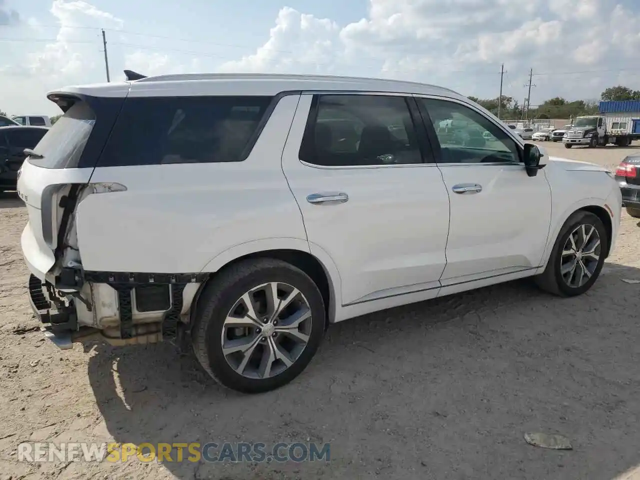 3 fotografías del automóvil dañado KM8R54HE2MU297489 HYUNDAI PALISADE 2021