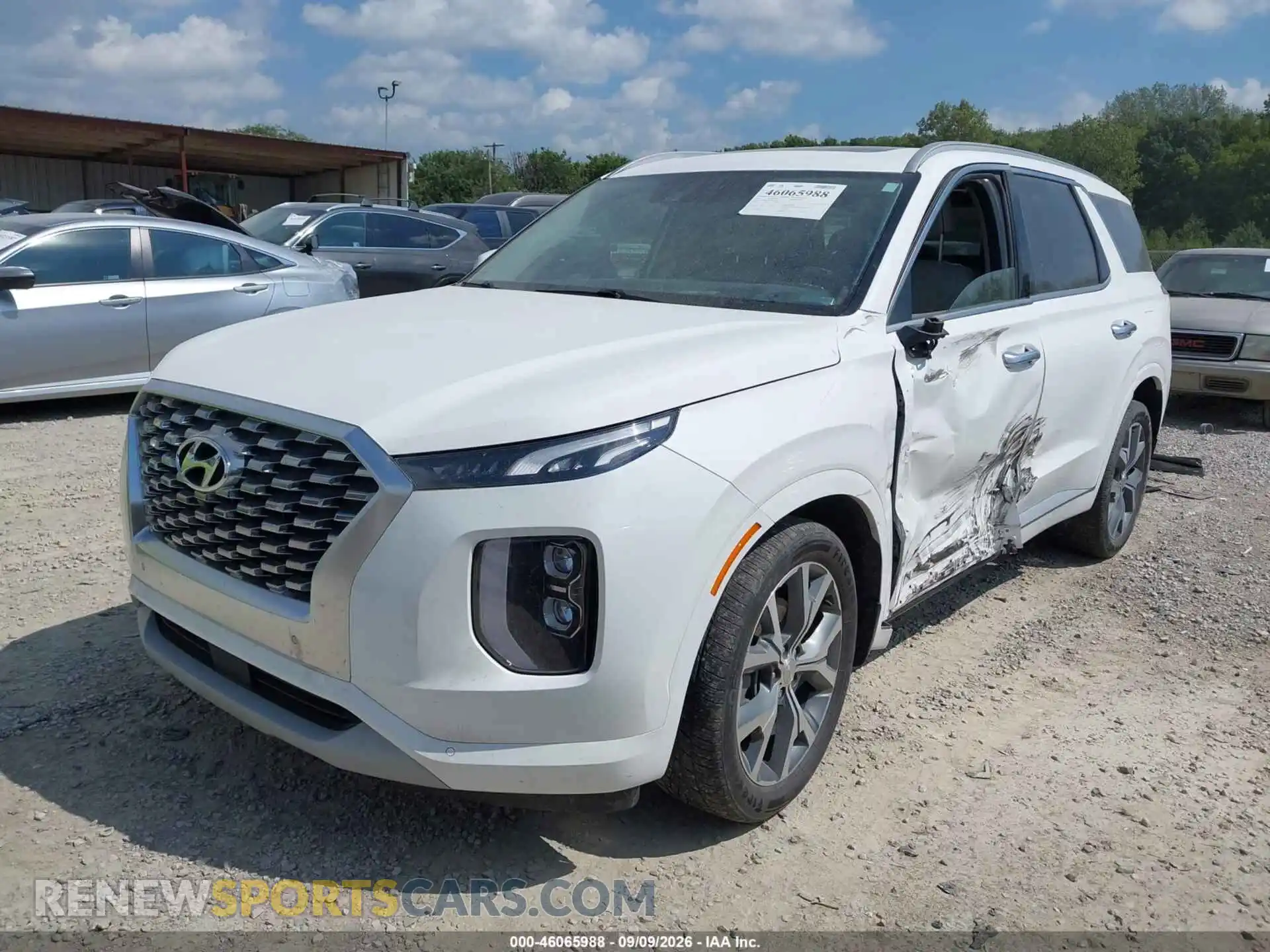 2 Photograph of a damaged car KM8R5DHE1MU217809 HYUNDAI PALISADE 2021