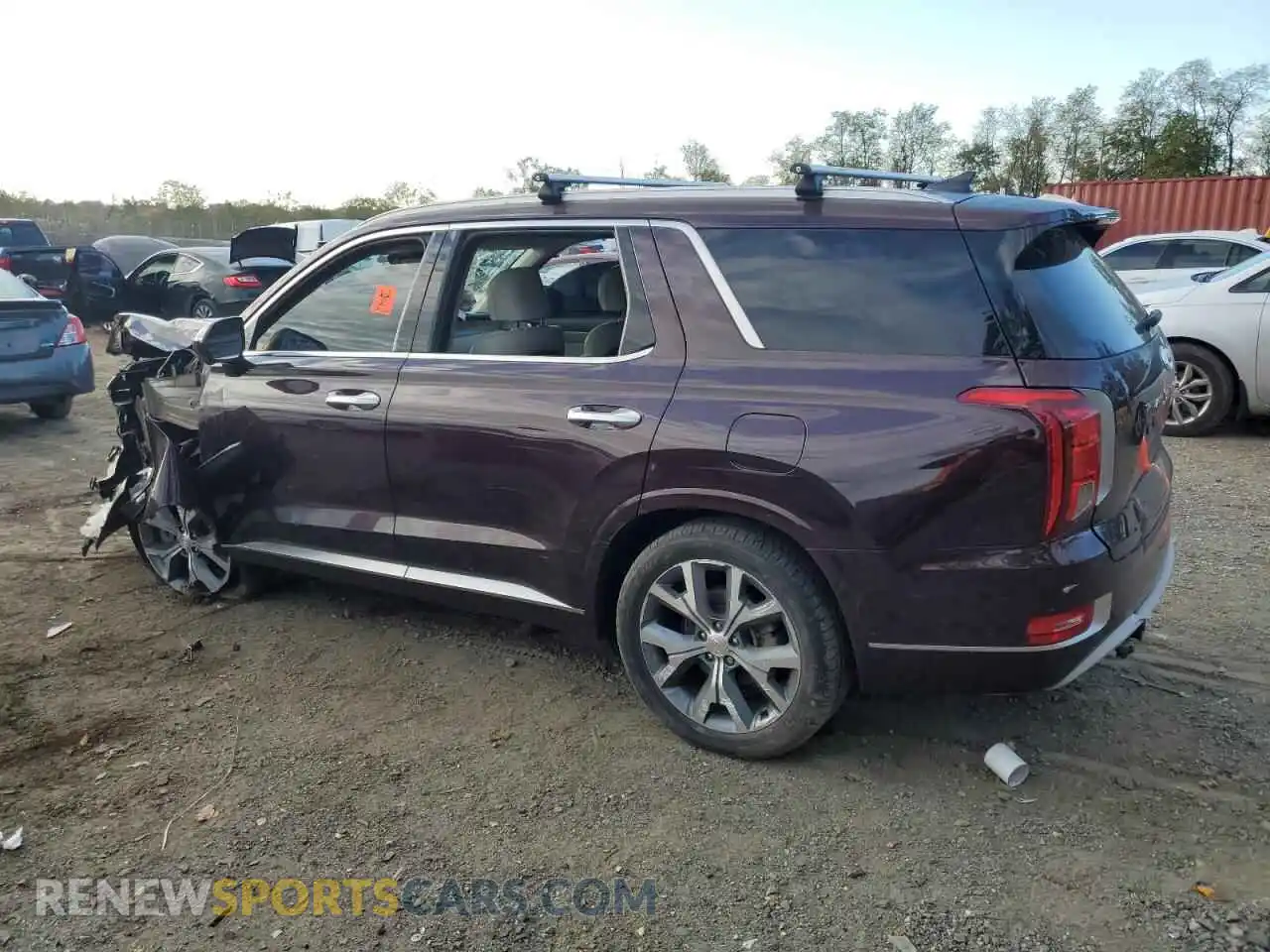 2 Photograph of a damaged car KM8R5DHE1MU250051 HYUNDAI PALISADE 2021