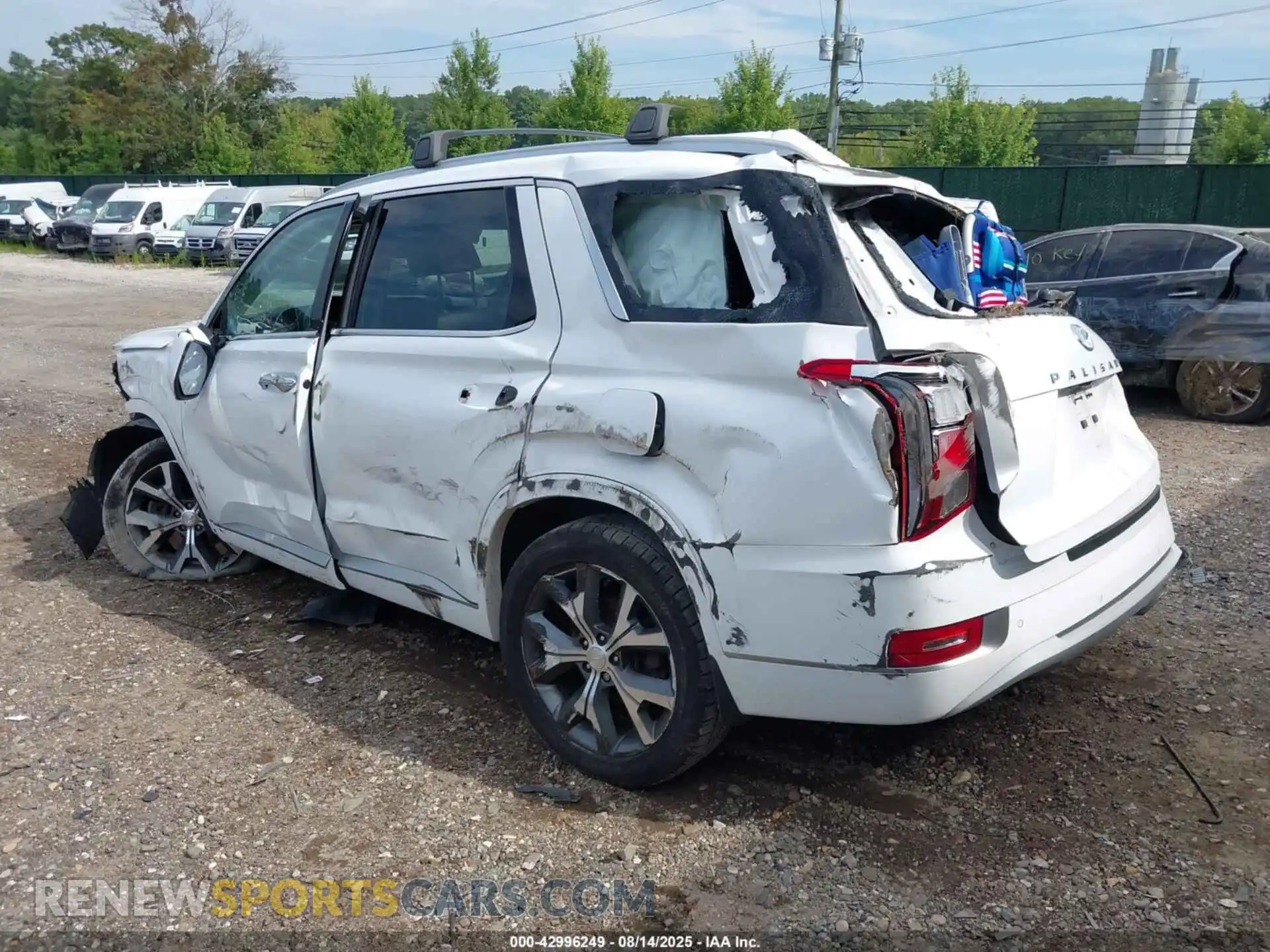 3 Photograph of a damaged car KM8R5DHE2MU256019 HYUNDAI PALISADE 2021