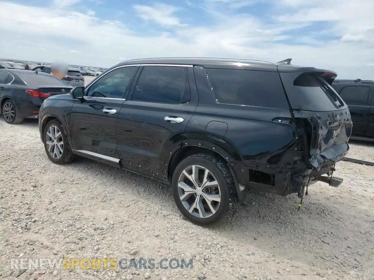 2 Photograph of a damaged car KM8R5DHE4MU205573 HYUNDAI PALISADE 2021