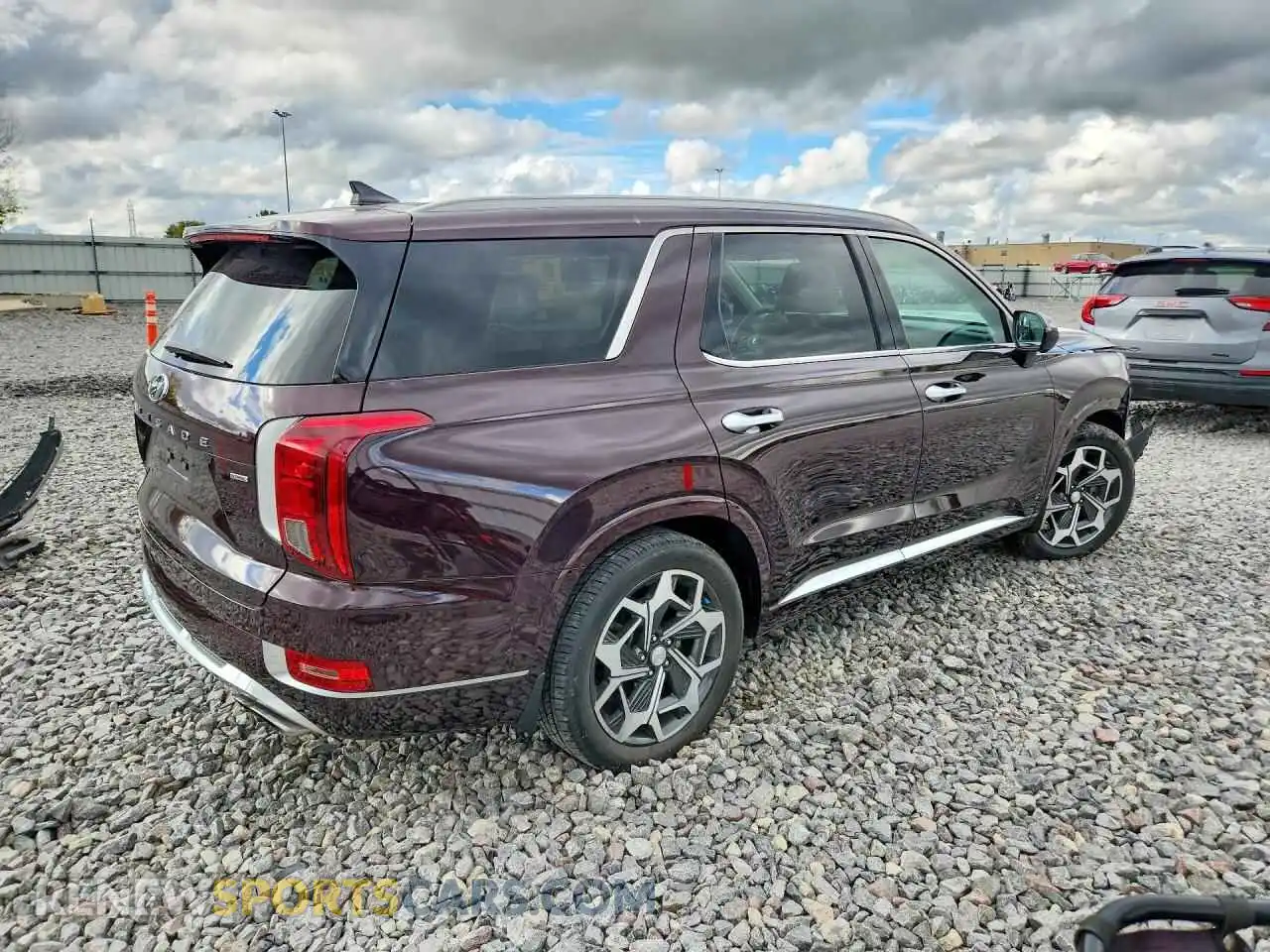 3 fotografías del automóvil dañado KM8R5DHE4MU243563 HYUNDAI PALISADE 2021