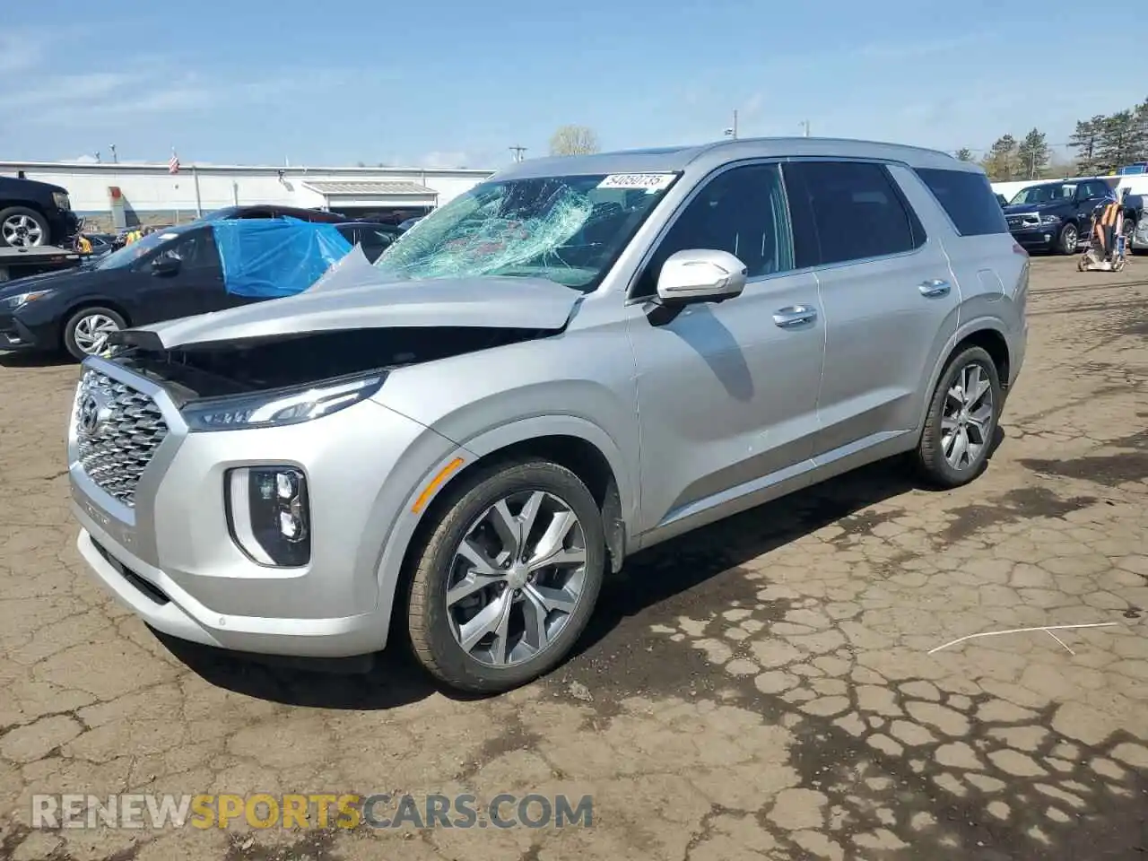 1 Photograph of a damaged car KM8R5DHE4MU283383 HYUNDAI PALISADE 2021