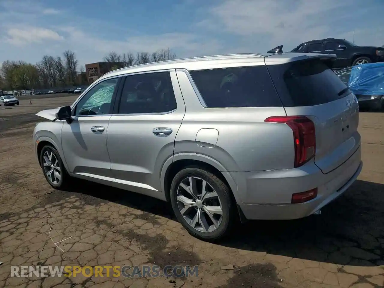 2 Photograph of a damaged car KM8R5DHE4MU283383 HYUNDAI PALISADE 2021