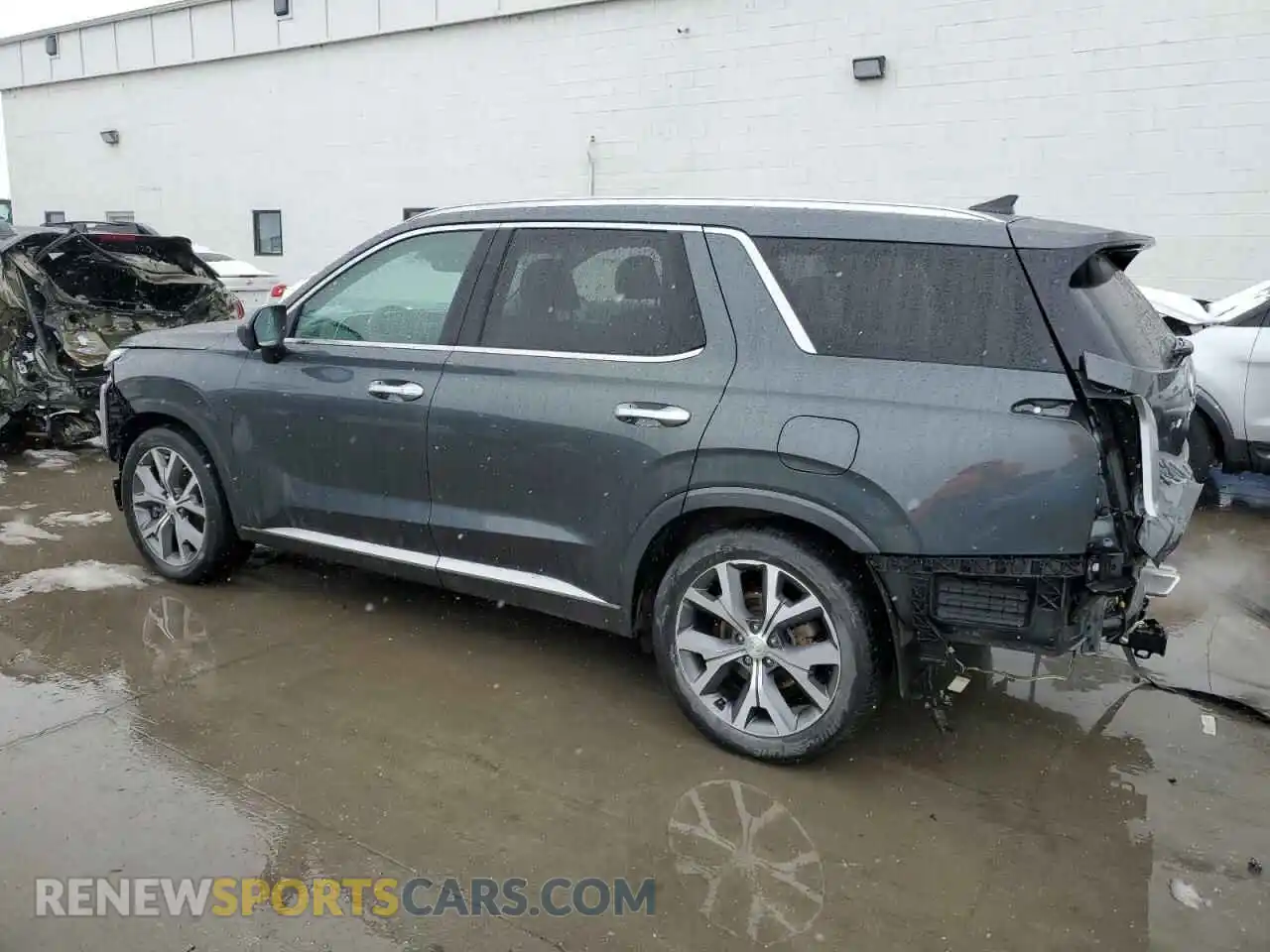 2 fotografías del automóvil dañado KM8R5DHE4MU328693 HYUNDAI PALISADE 2021