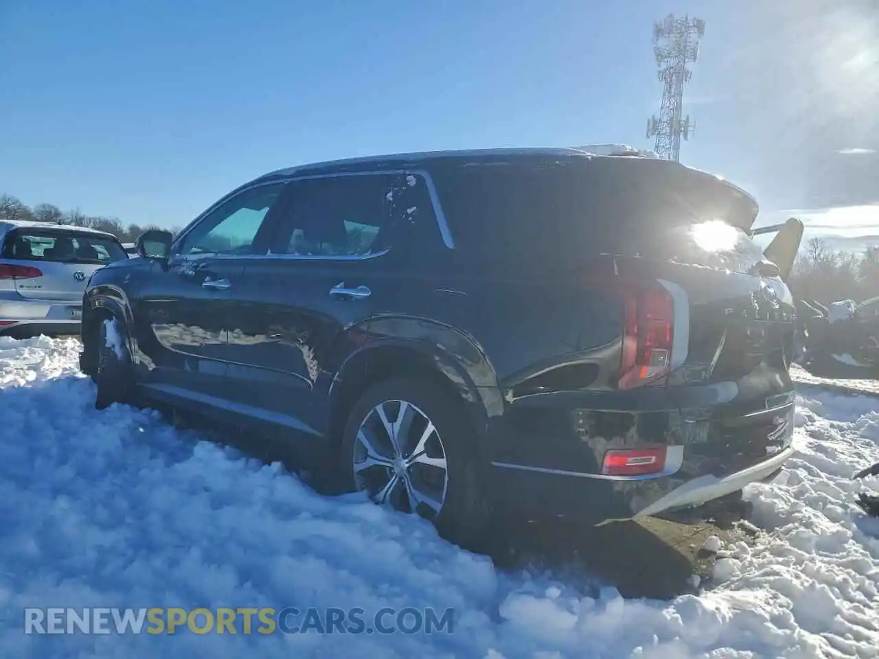 2 Photograph of a damaged car KM8R5DHE5MU253535 HYUNDAI PALISADE 2021