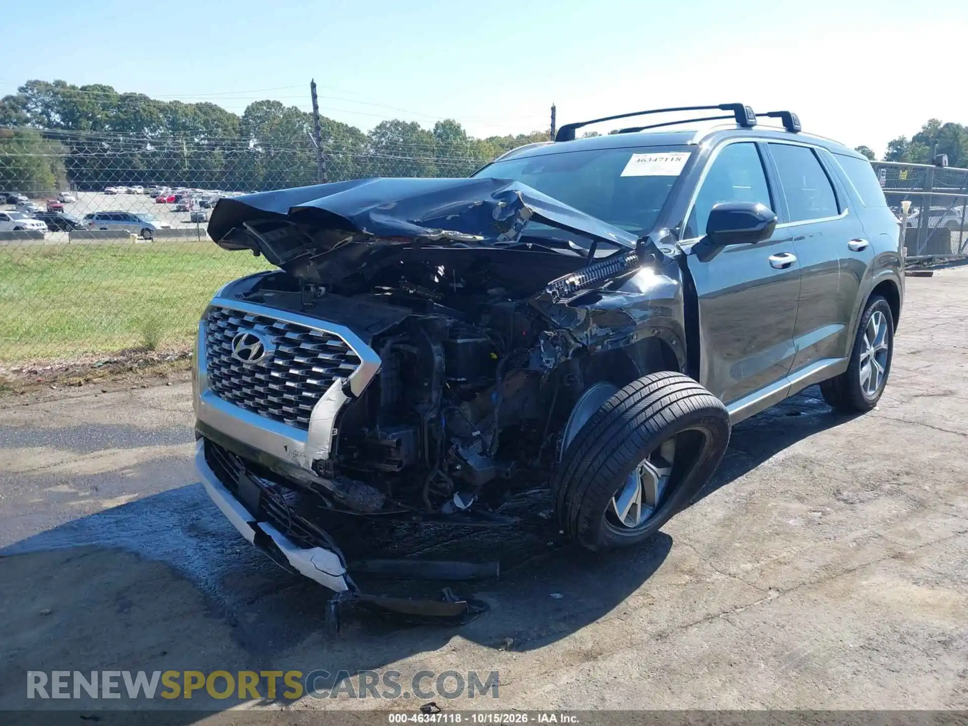 2 fotografías del automóvil dañado KM8R5DHEXMU270153 HYUNDAI PALISADE 2021