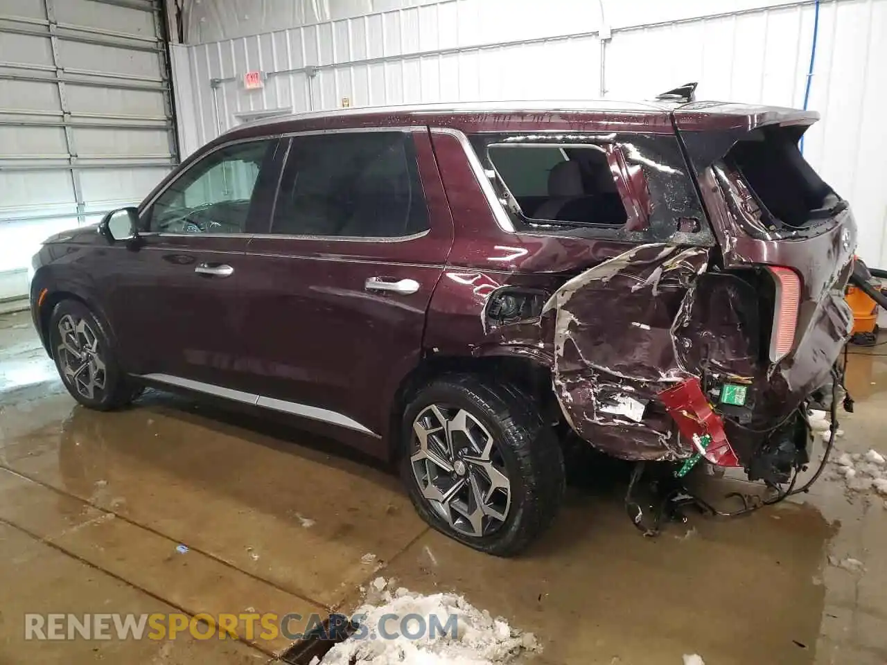 2 Photograph of a damaged car KM8R7DHE2MU285725 HYUNDAI PALISADE 2021