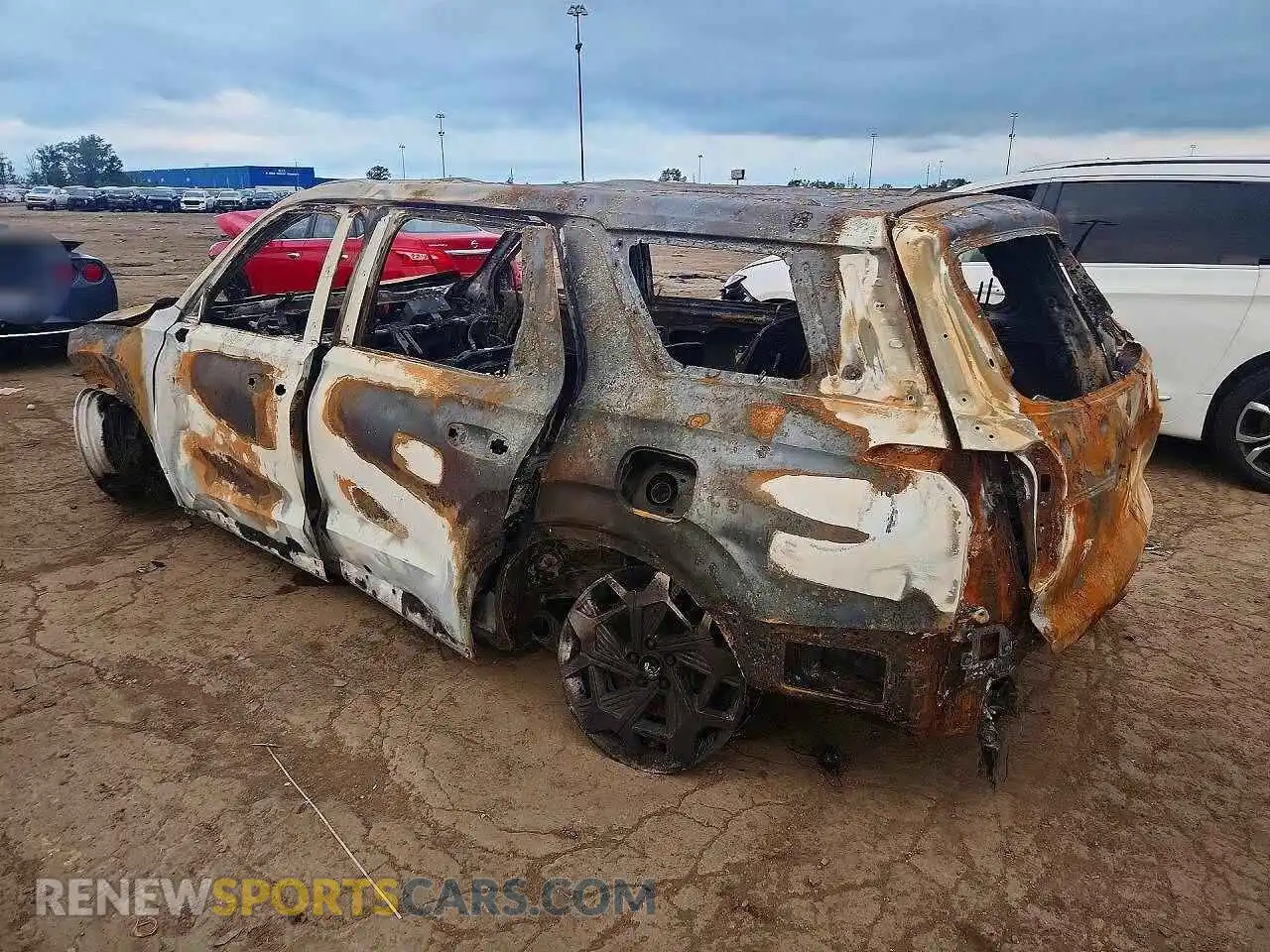 2 fotografías del automóvil dañado KM8R7DHE3MU242981 HYUNDAI PALISADE 2021
