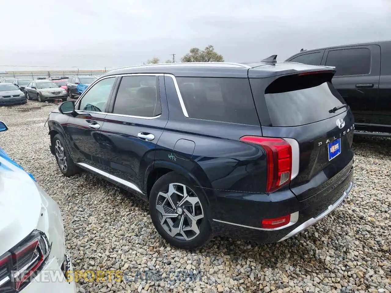 2 Photograph of a damaged car KM8R7DHE3MU298841 HYUNDAI PALISADE 2021