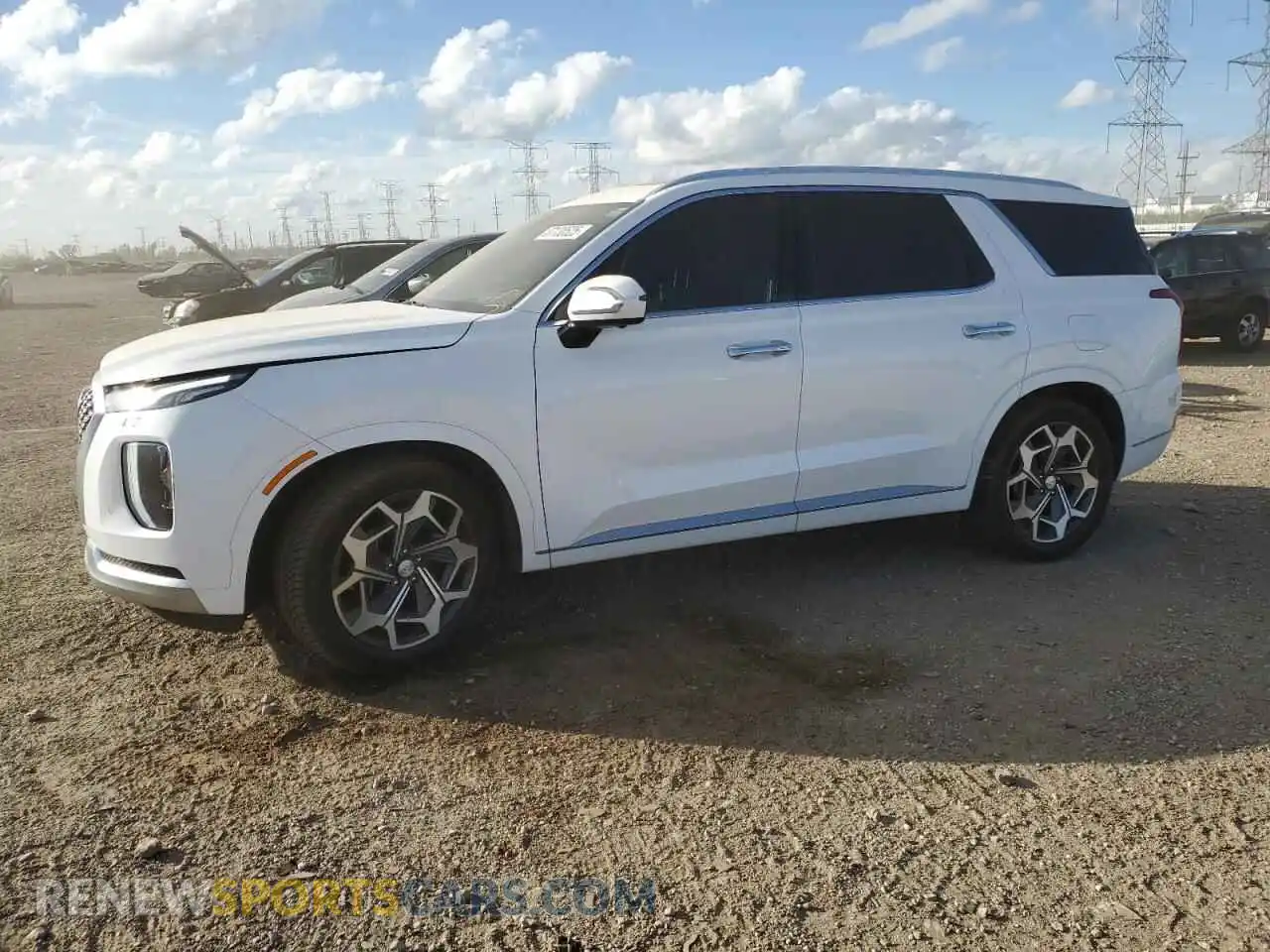 1 Photograph of a damaged car KM8R7DHE4MU192382 HYUNDAI PALISADE 2021