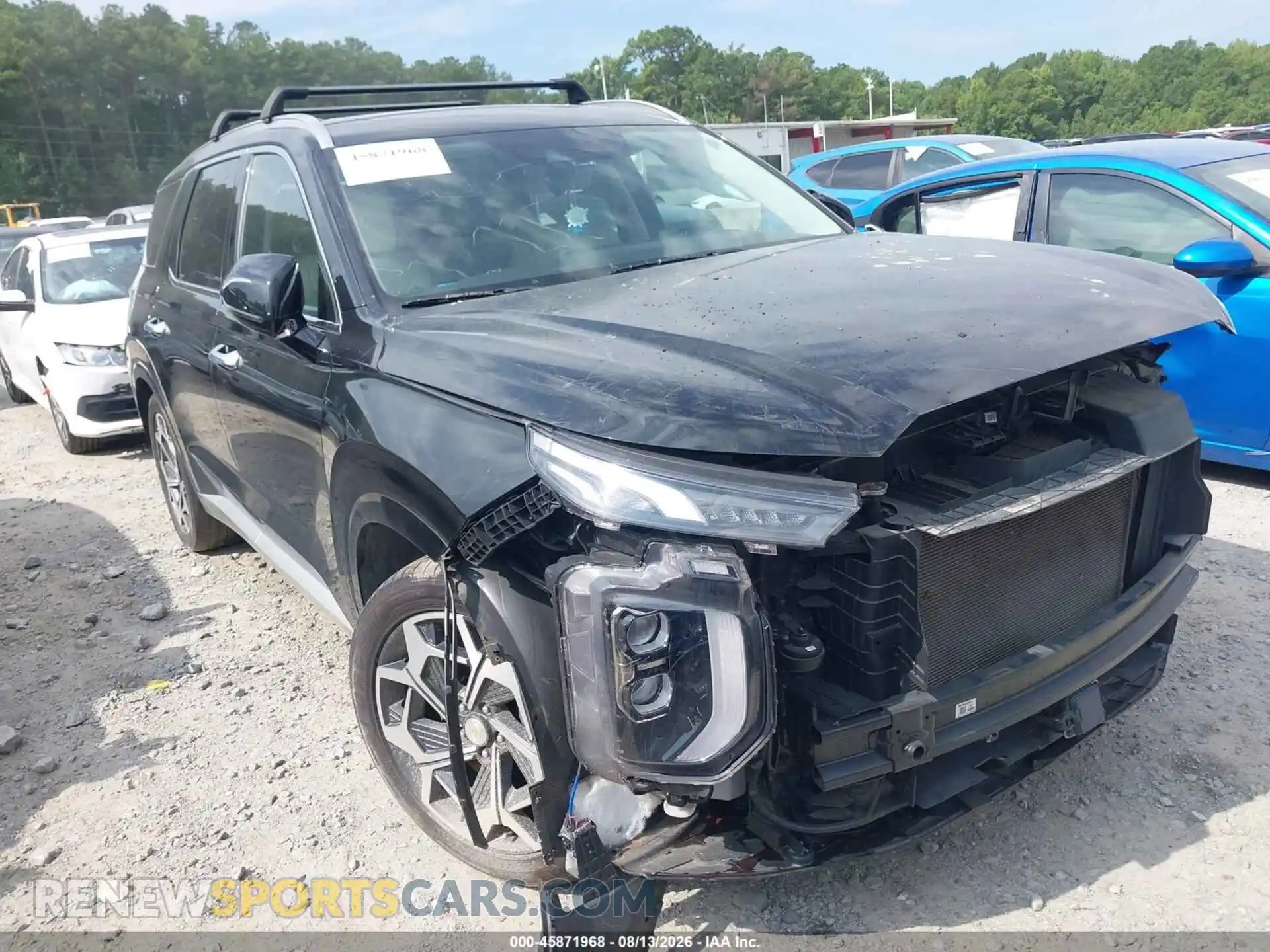 1 Photograph of a damaged car KM8R7DHE4MU244173 HYUNDAI PALISADE 2021