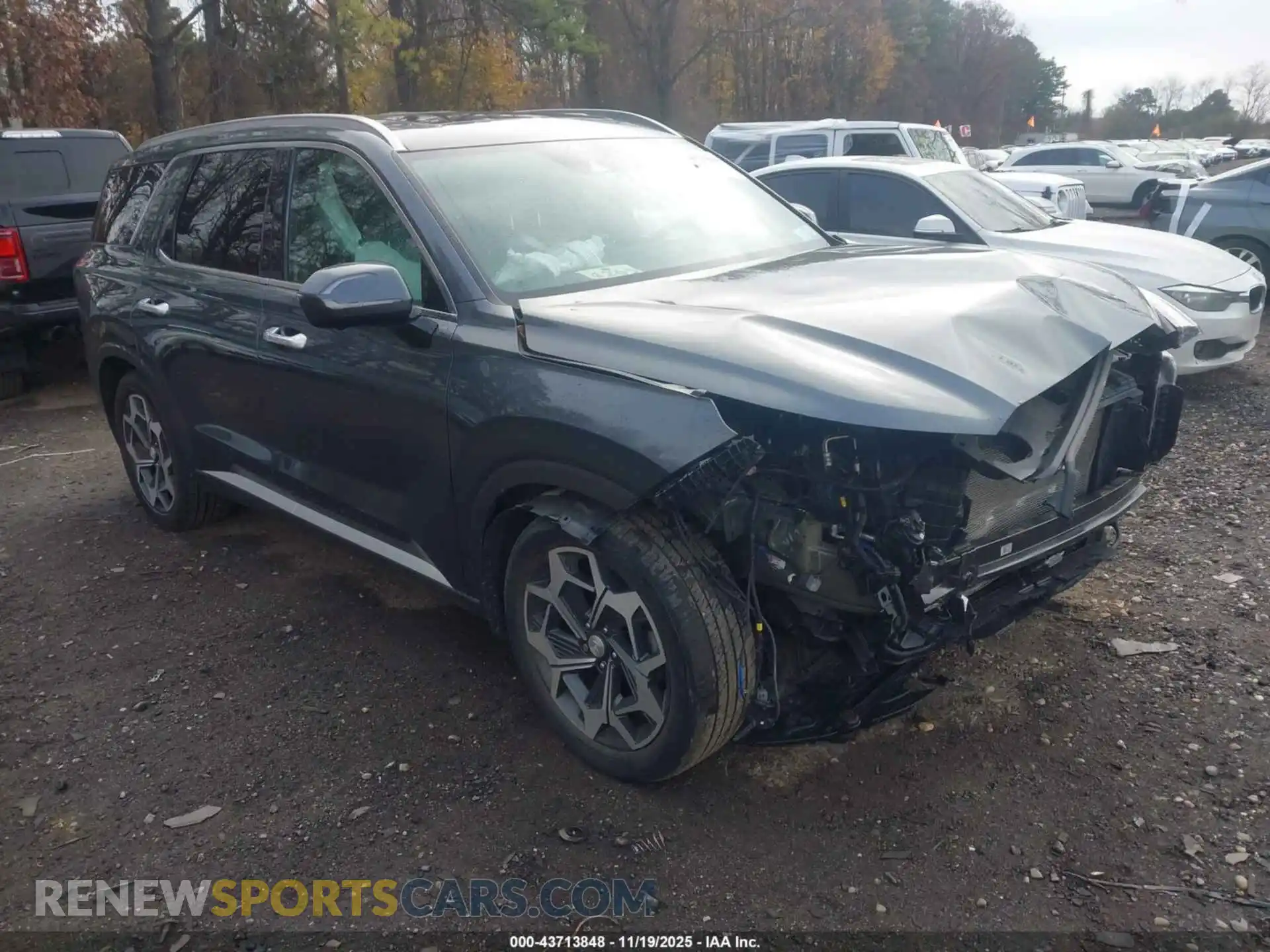 1 Photograph of a damaged car KM8R7DHE4MU264472 HYUNDAI PALISADE 2021