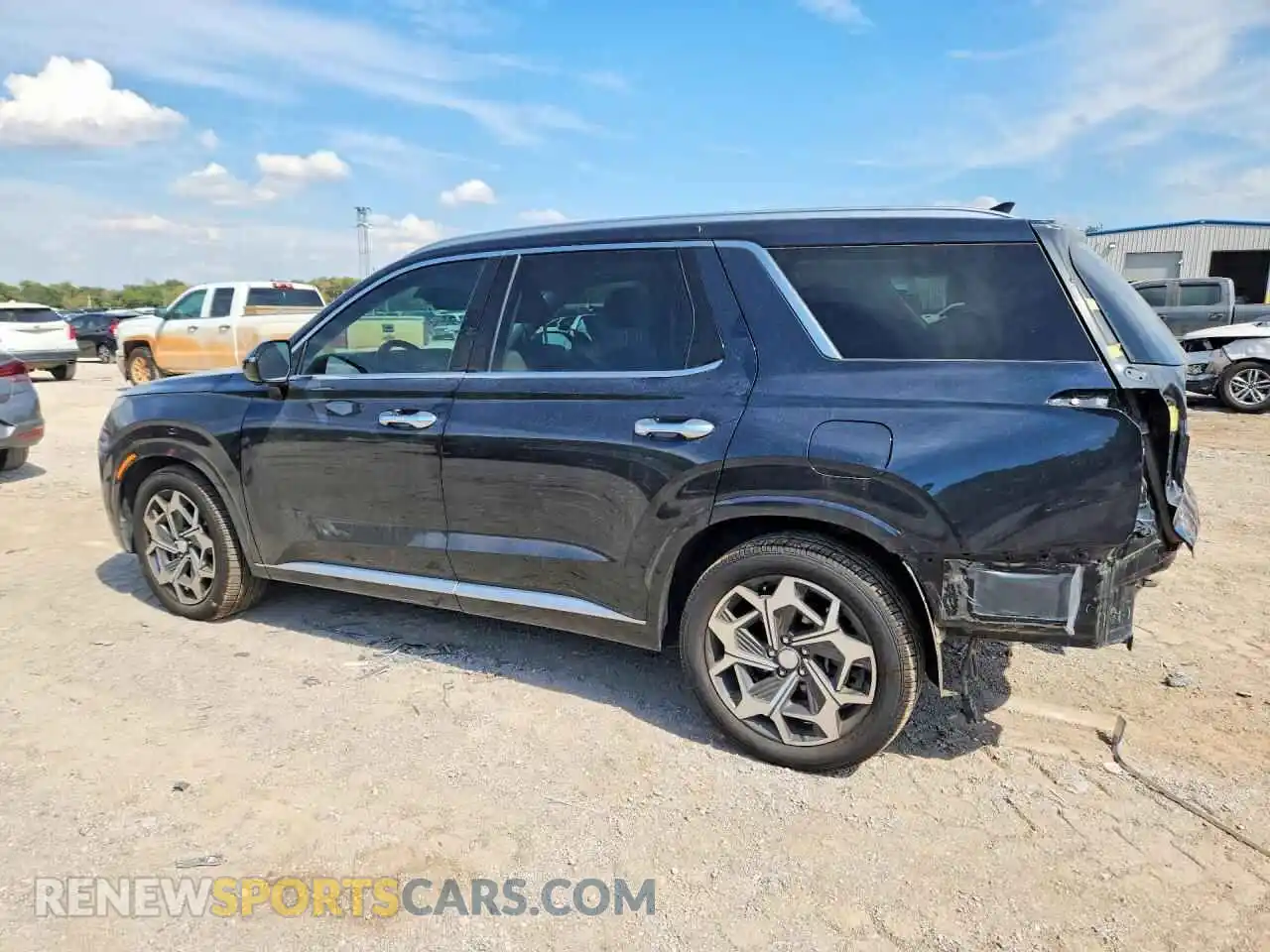 2 Photograph of a damaged car KM8R7DHE5MU232520 HYUNDAI PALISADE 2021