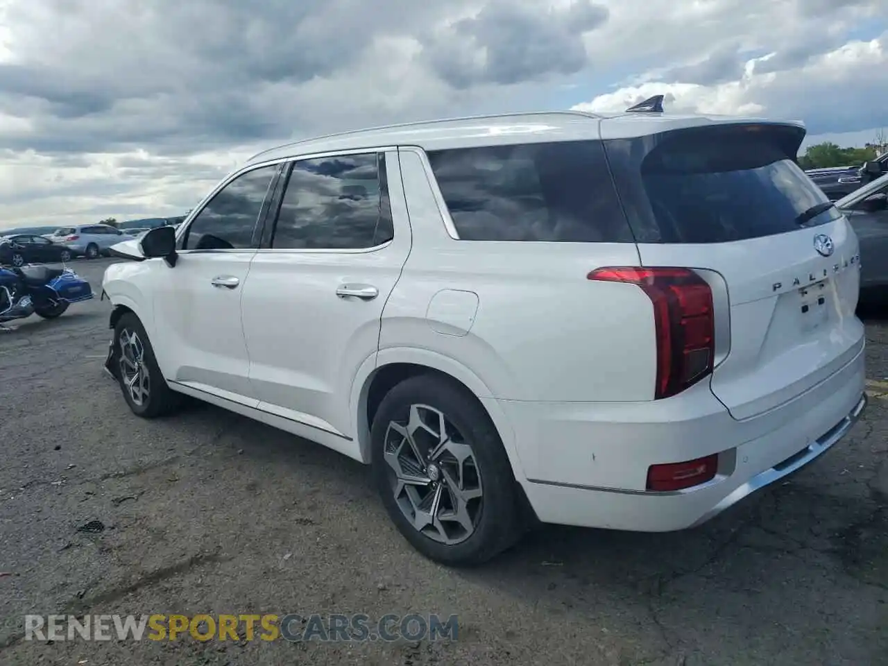 2 Photograph of a damaged car KM8R7DHE8MU318937 HYUNDAI PALISADE 2021